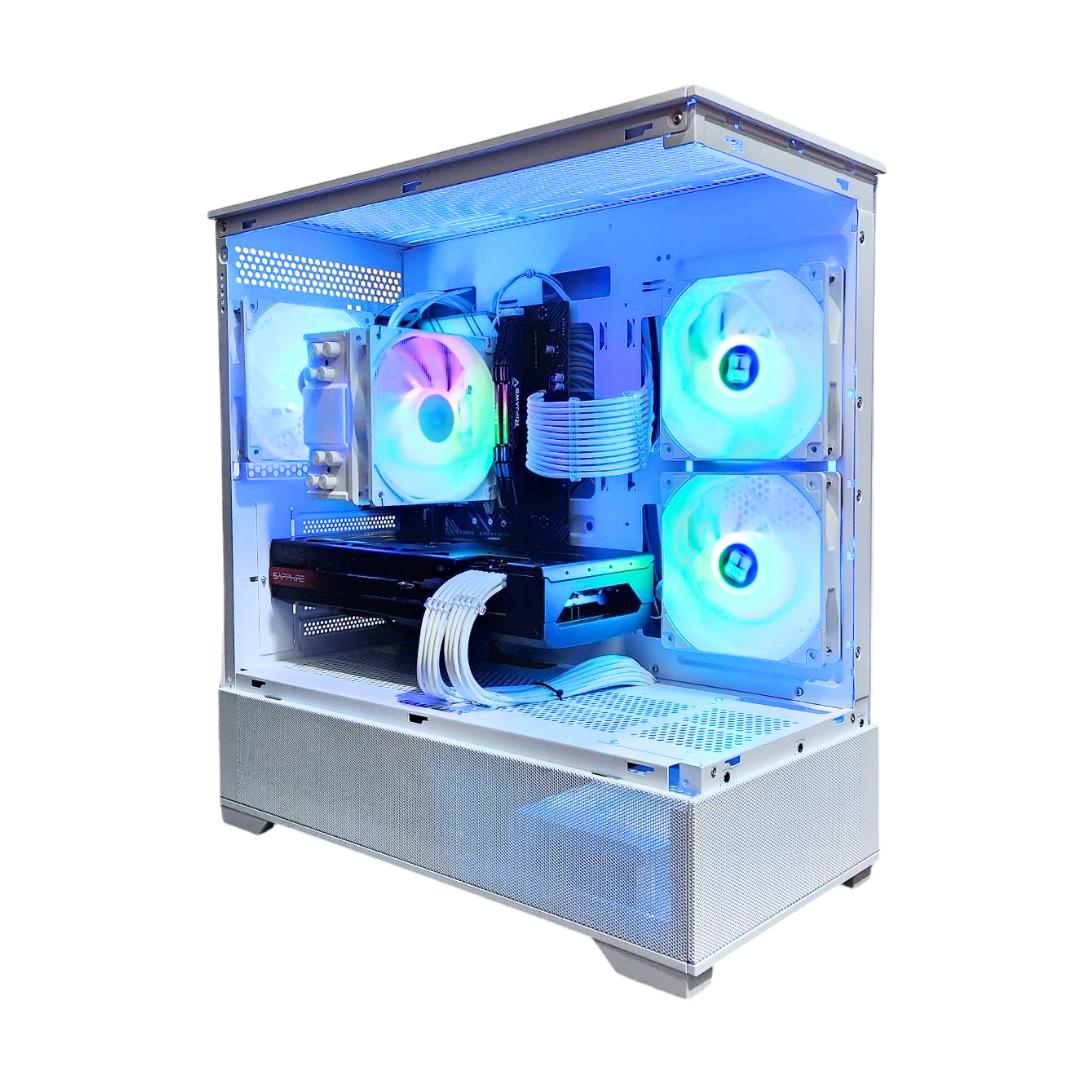 🪼Radiant🌟: RX 7800 XT | Intel I5 12600KF | 32GB DDR4 RAM | 2TB SSD | 4 RGB Fans | White Gaming PC