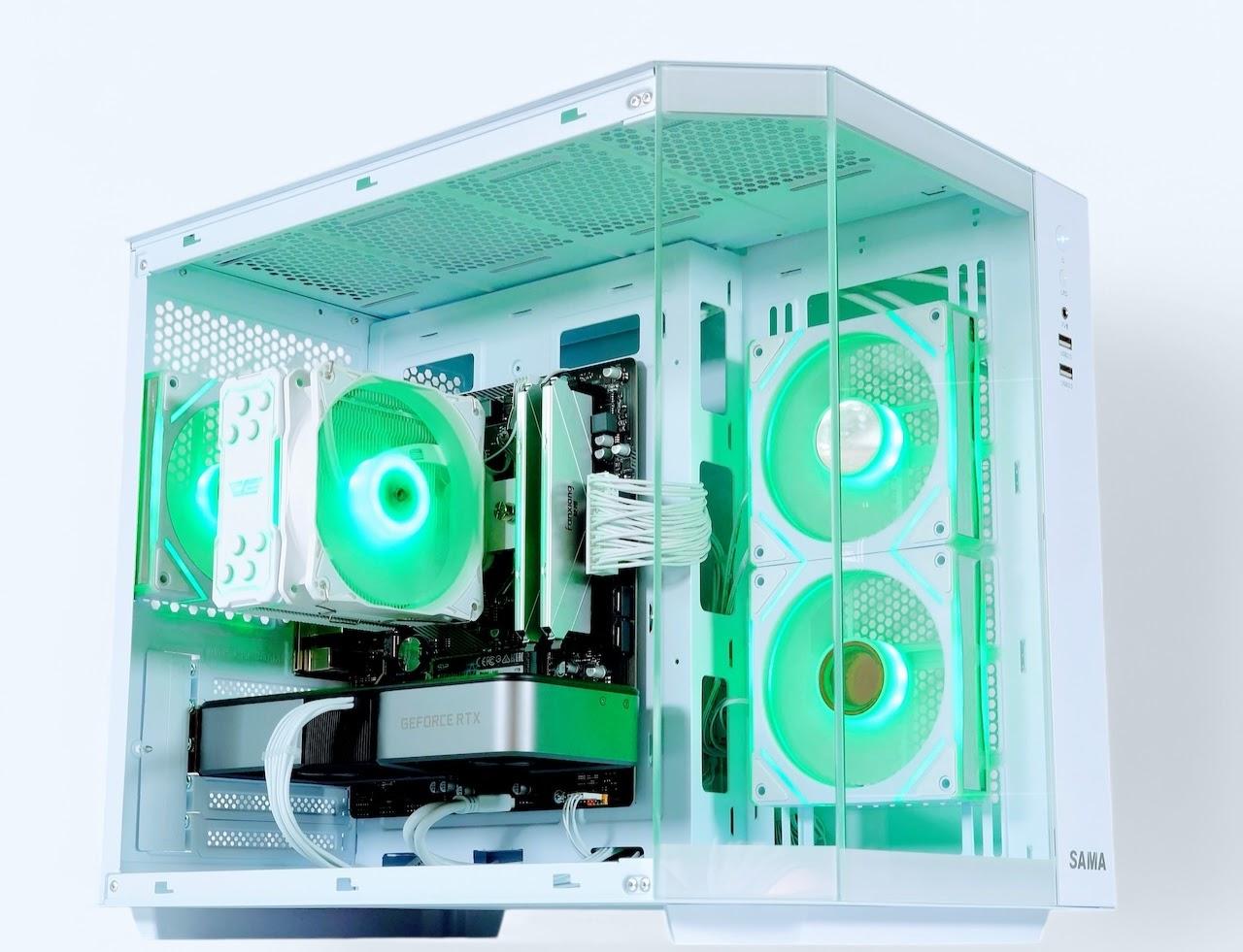 💚🤍Founders Gaming PC❇️Geforce RTX 3070 8GB❇️AMD Ryzen 5 5600 6-Core❇️32GB DDR4❇️1TB SSD