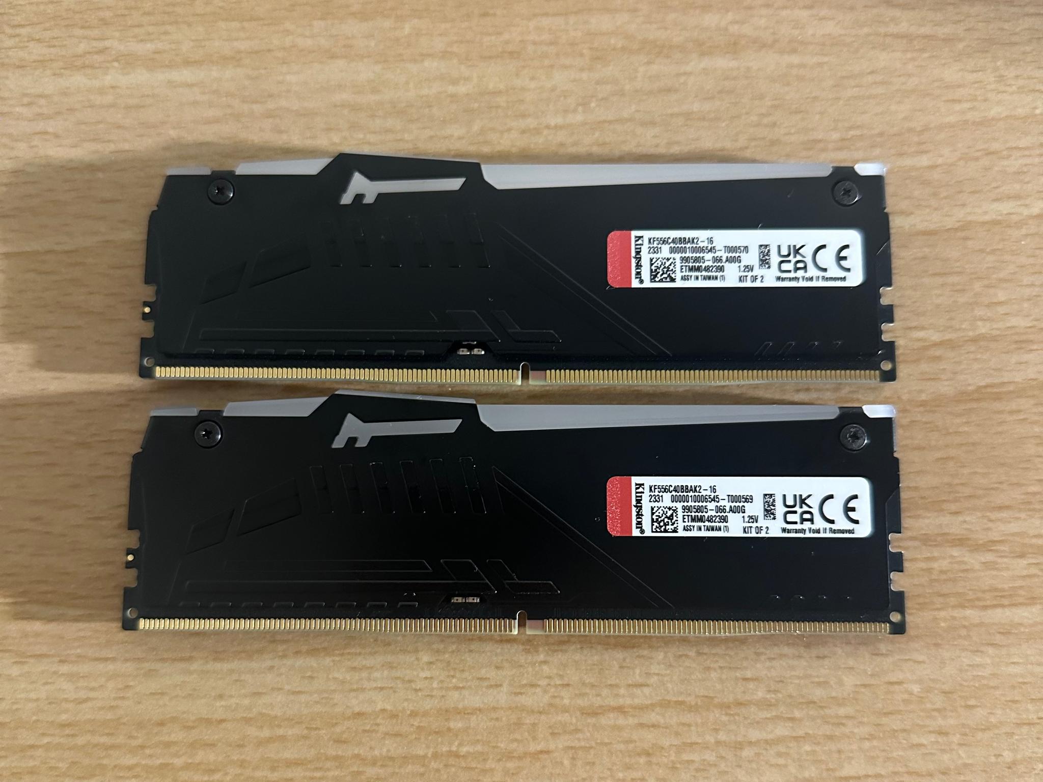 Kingston Fury RGB DDR5 2x8 16GB Kit 5600Mhz CL 36