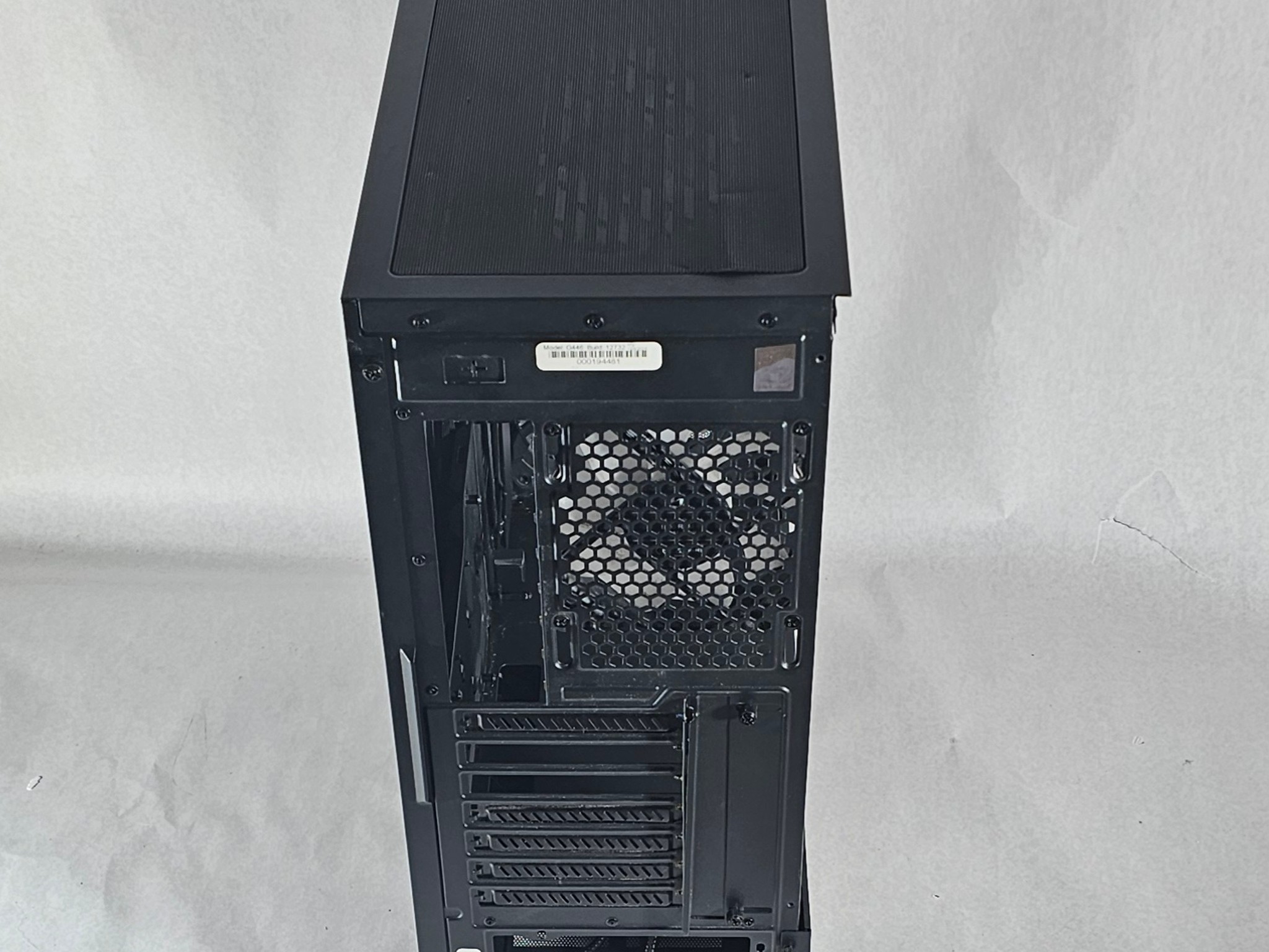 Black PowerSpec PC Case with Tempered Glass w/ 3 Fans