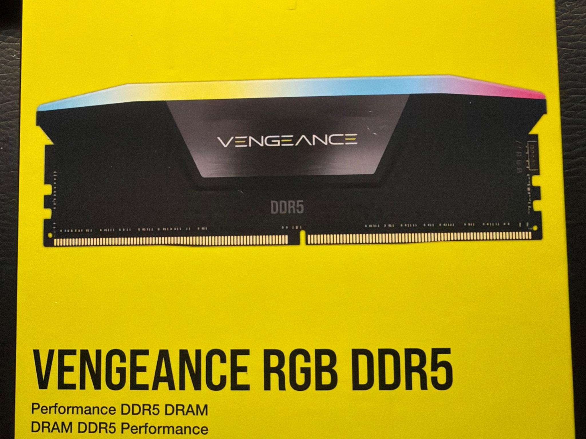Corsair Vengeance RGB DDR5 32GB (2×16GB) 6400 MHz – Brand New, High‑Performance Kit