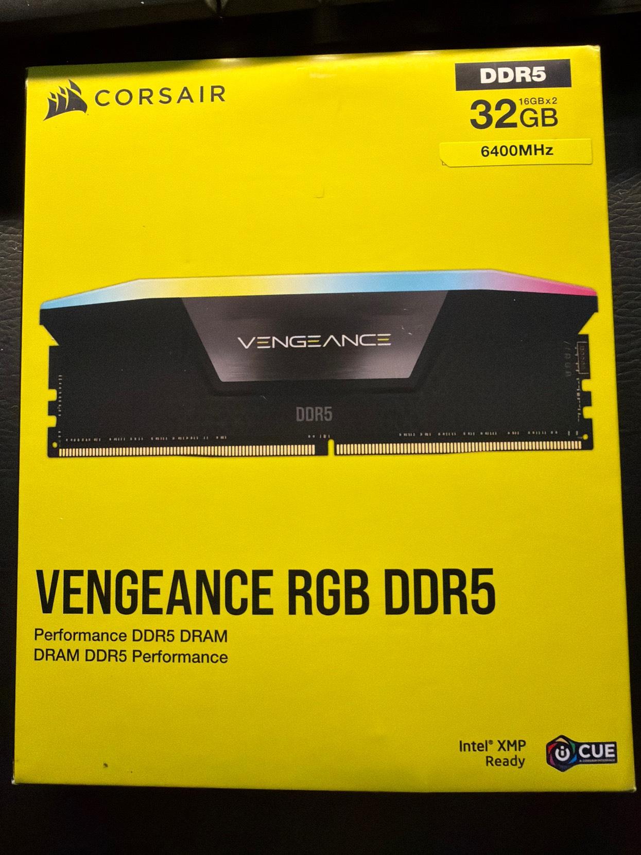 Corsair Vengeance RGB DDR5 32GB (2×16GB) 6400 MHz – Brand New, High‑Performance Kit