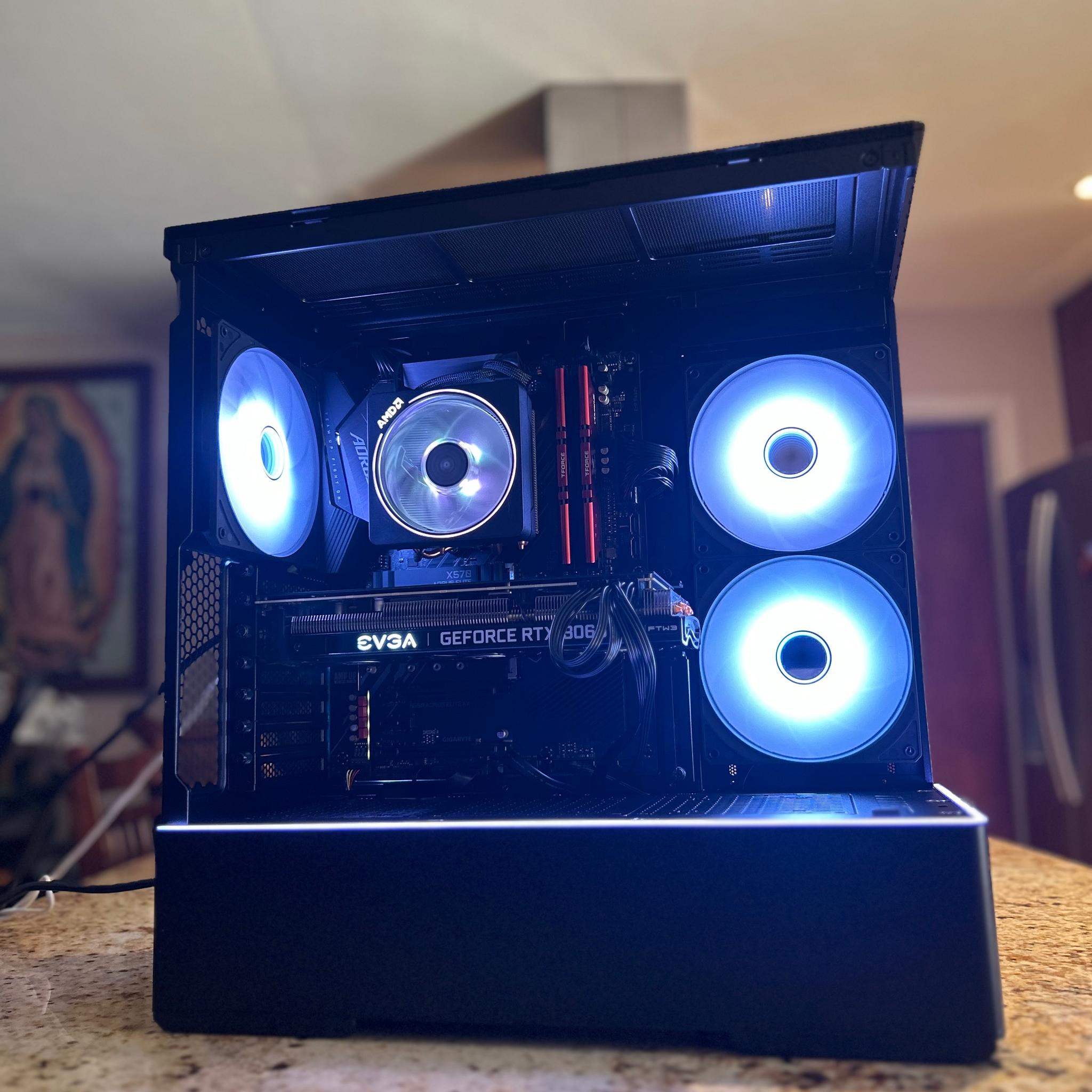 Black Gaming PC | RTX 3060Ti | RYZEN 5 3600 | 16GB RAM | 1TB SSD | ON BOARD WiFi + BT