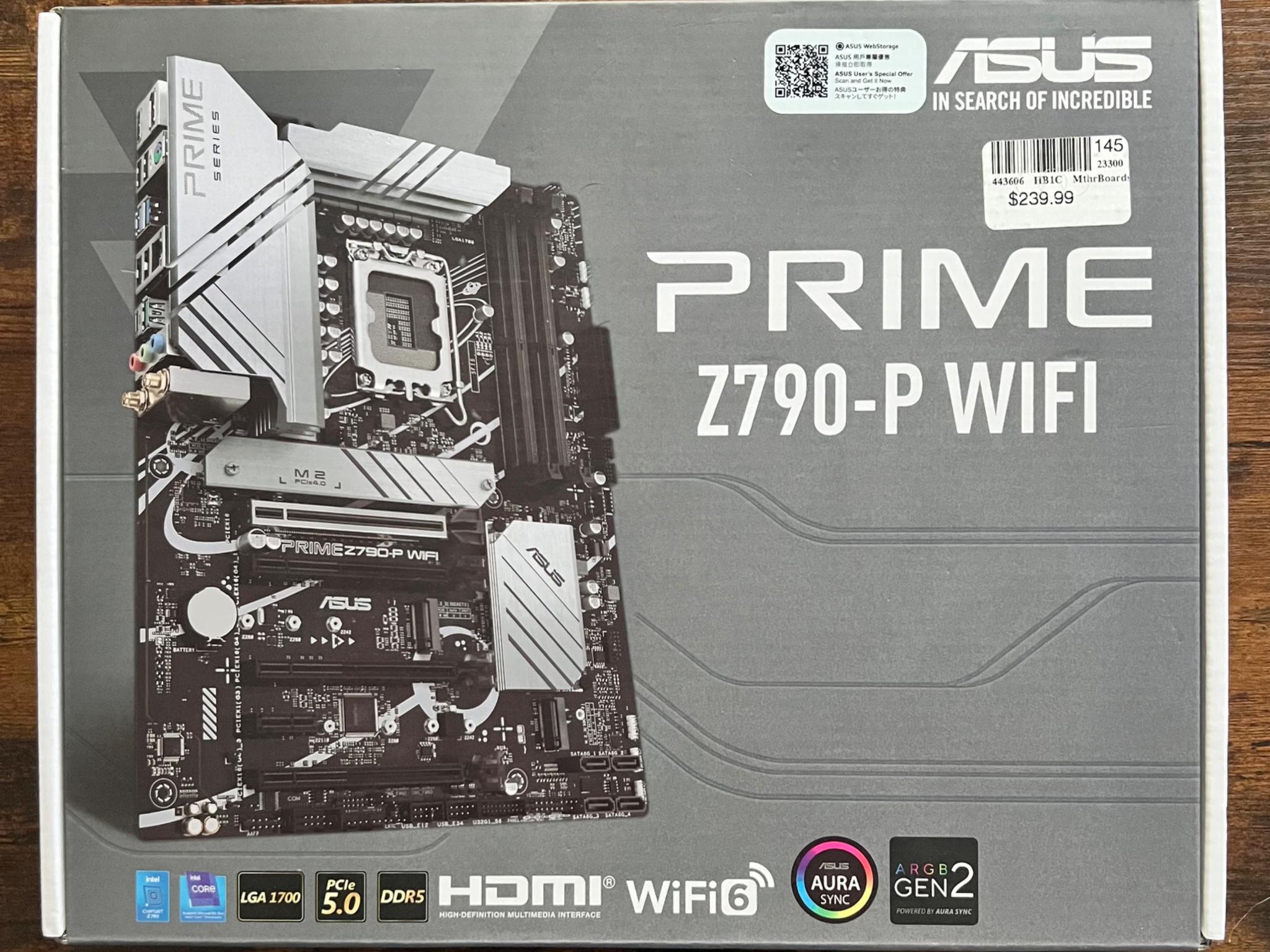 ASUS Z790-P | Intel Core i5-12600KF | 32GB DDR5
