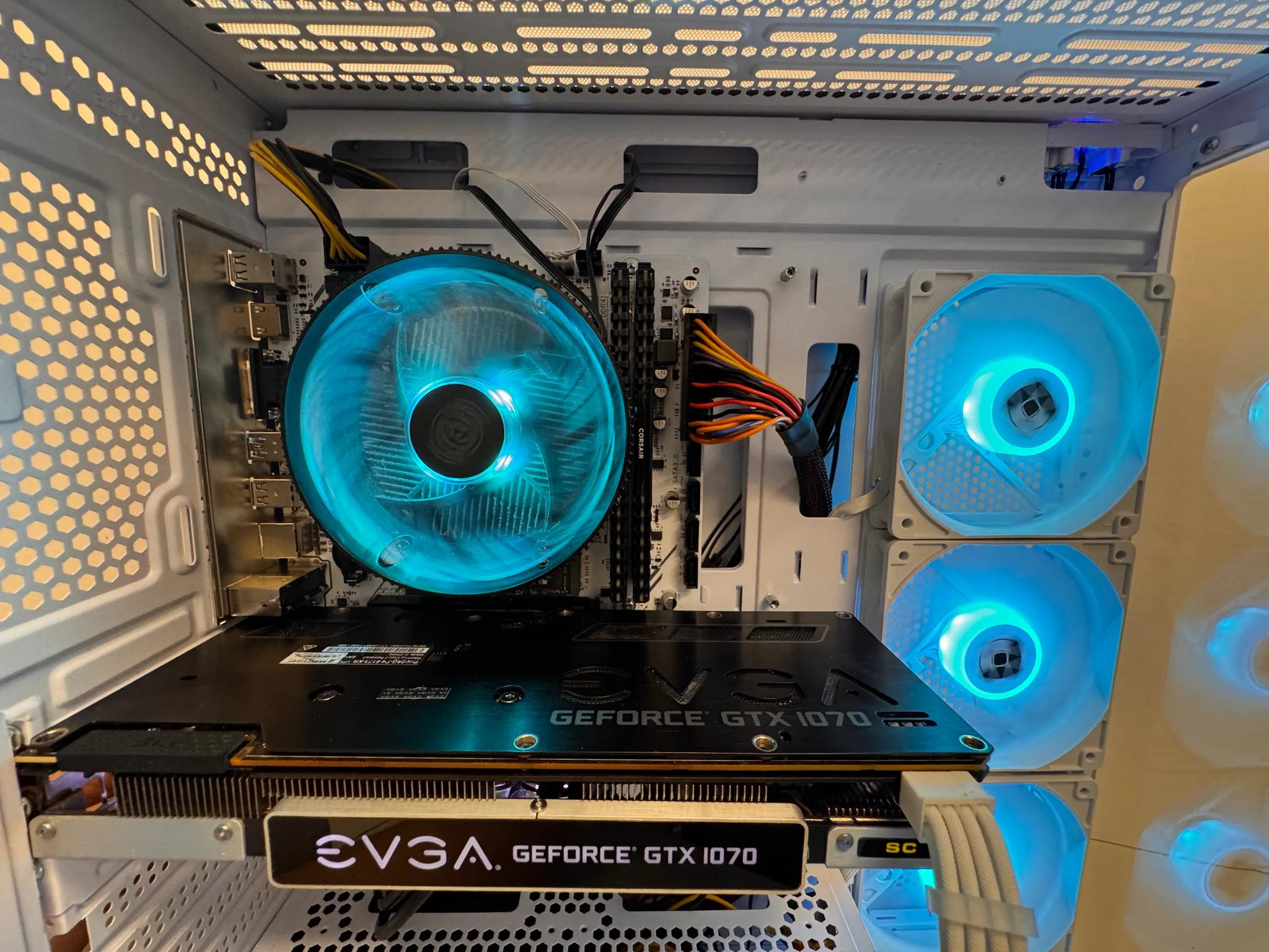 ⚪️ Clean White GTX 1070 8Gb + Ryzen 3 Gaming PC | 16GB RAM | 500GB M.2 SSD | Ready for Gaming 🎮