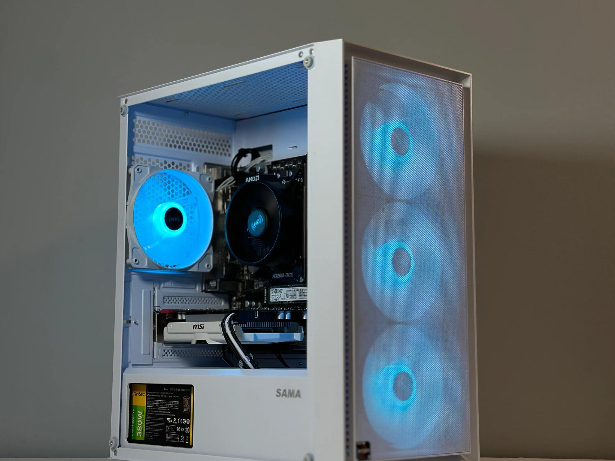 ⬜️White Budget Gaming PC⬜️ Ryzen 3 1200, GTX 950 2GB, 16GB Ram, 1.25TB, WIFI, Fortnite