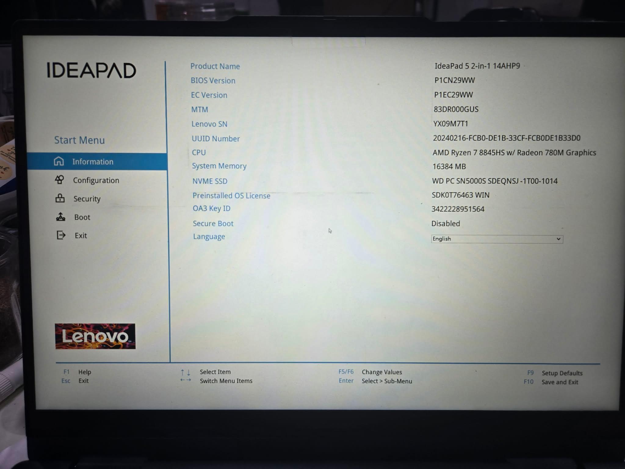 Ryzen 7 8845HS 16GB RAM 512GB SSD Radeon 780M Lenovo IdeaPad 5 2-in-1 14” Touch Laptop Gaming