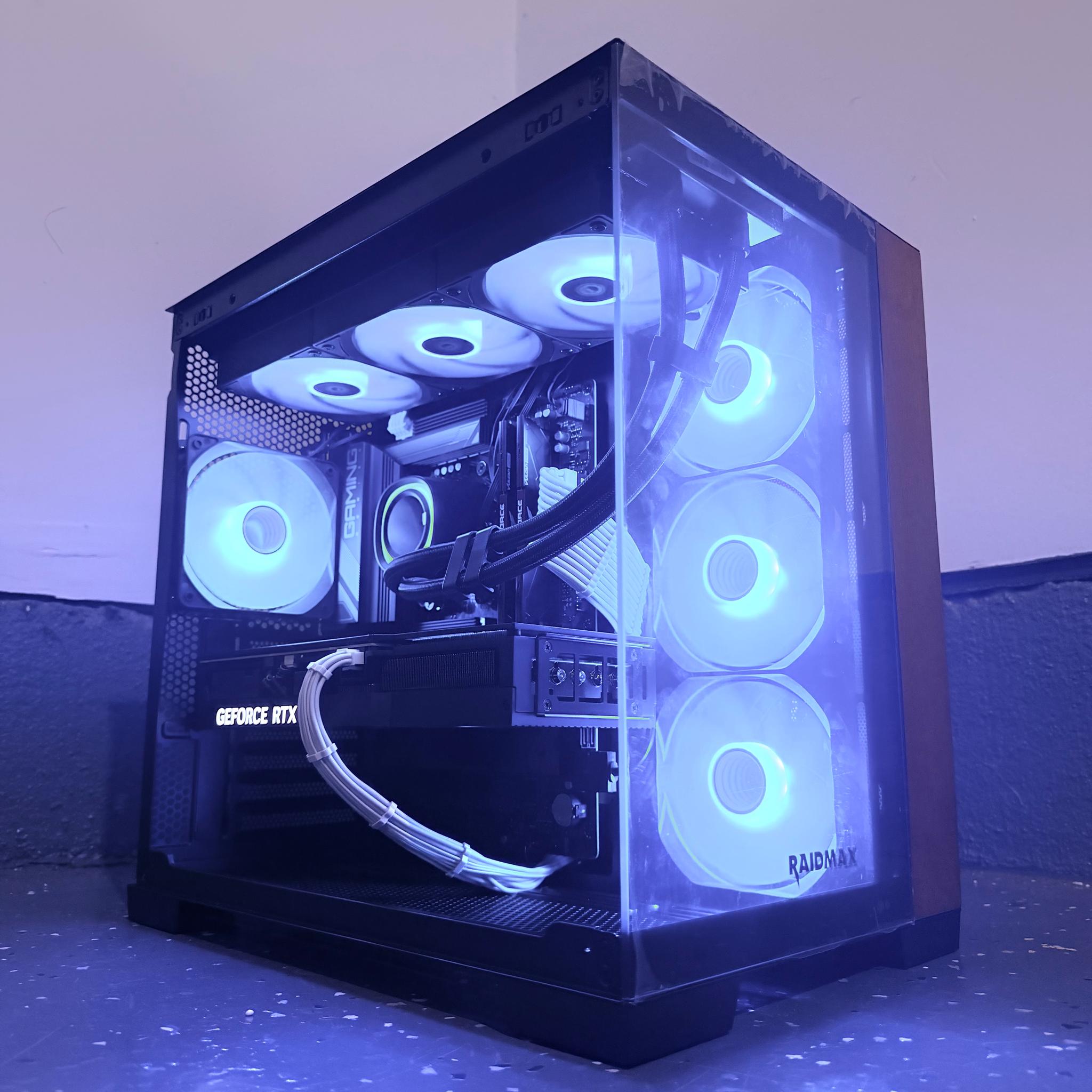⚫️"Frozen Timber"🌈| 4K Gaming | RTX 4080 16GB | Ryzen 7 7800X3D | 32GB DDR5 | 2TB SSD | Free Ship