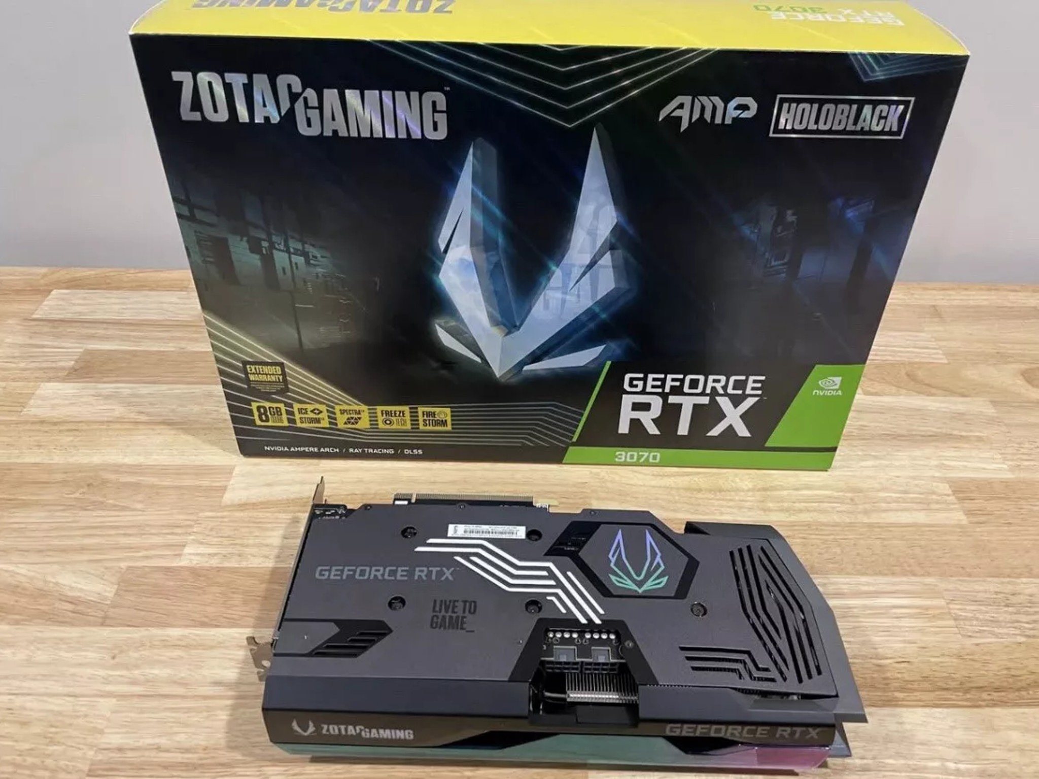 ZOTAC GAMING GeForce RTX 3070 AMP Holo LHR 8GB GDDR6 Graphics Card