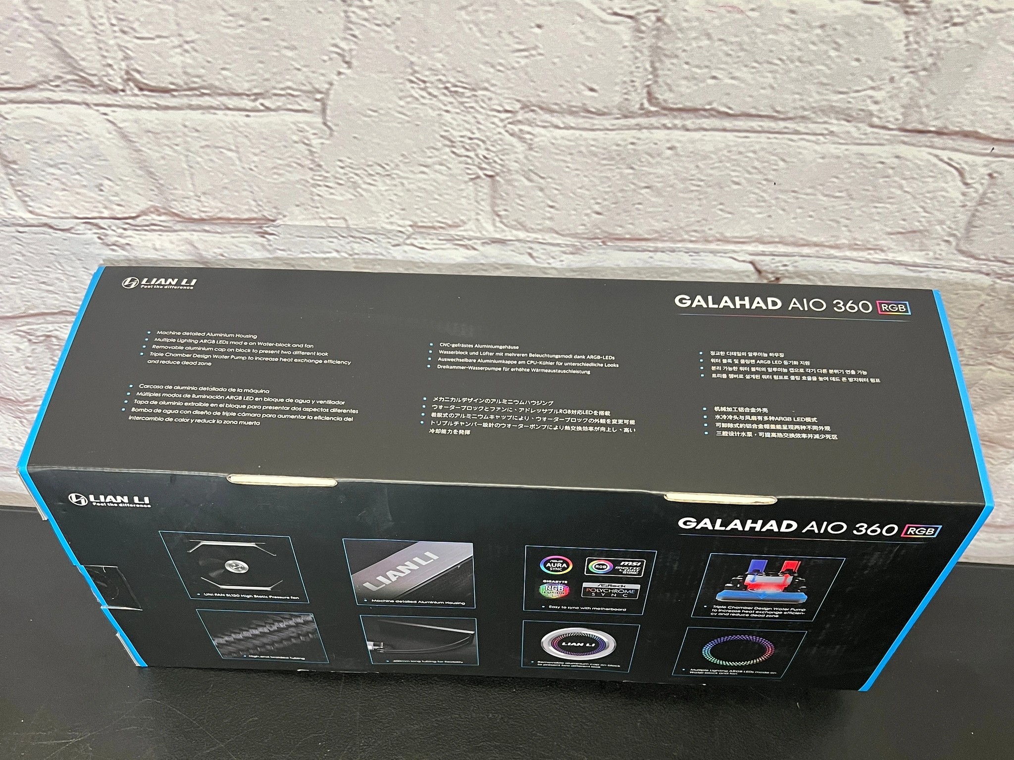 Lian Li GALAHAD AIO 360 RGB UNI FAN SL120 EDITION BLACK New in Box