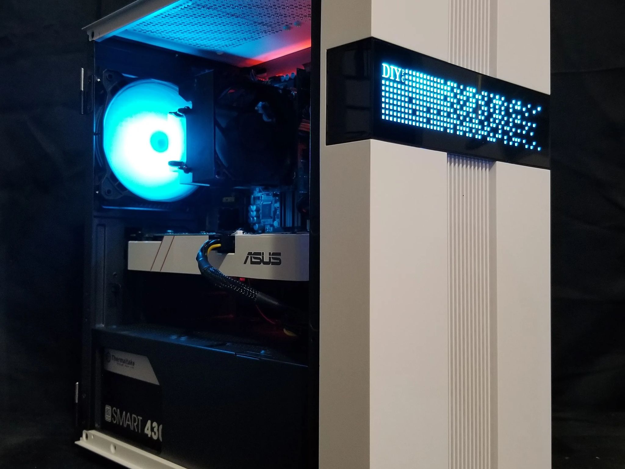 custom built white/black gaming pc
