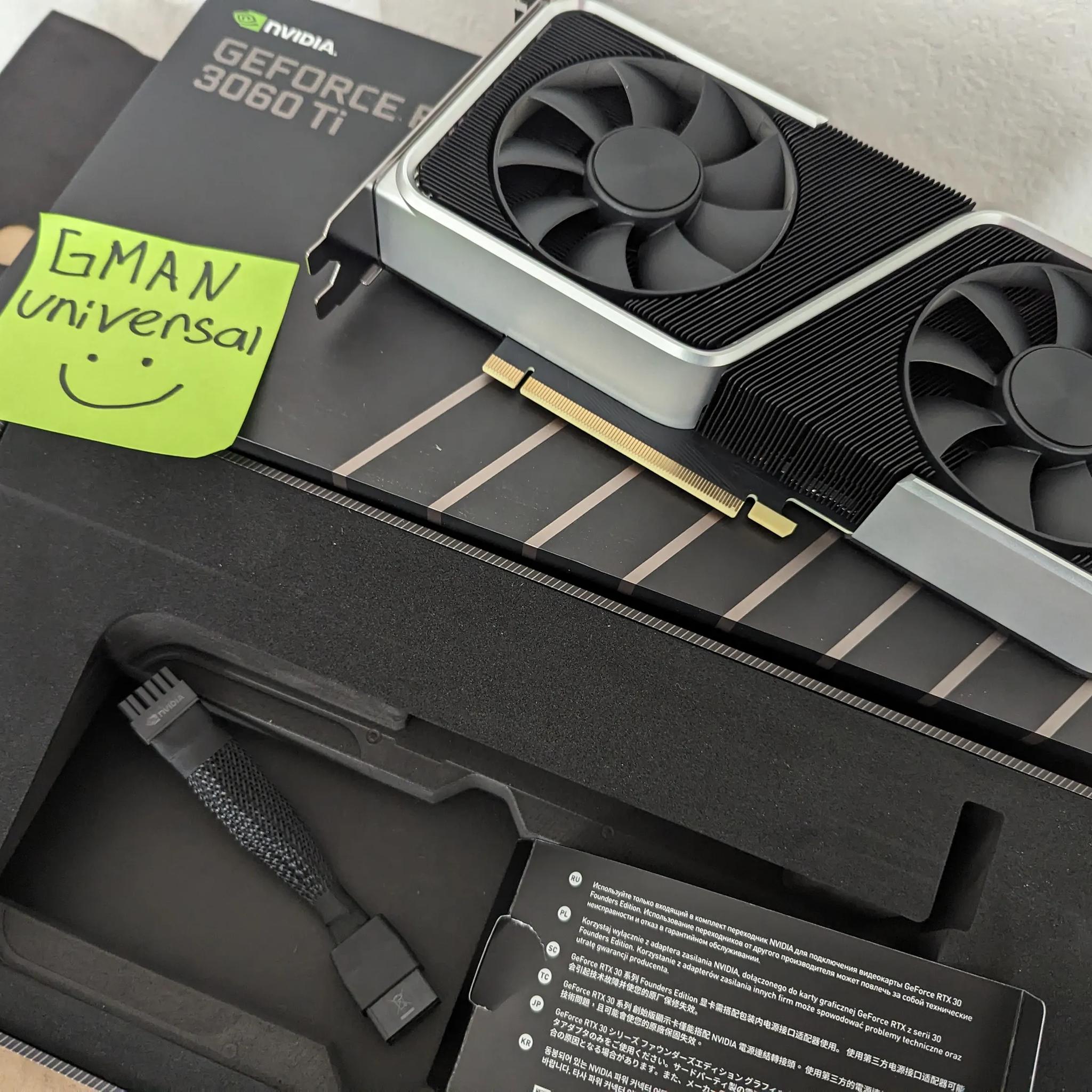 NVIDIA - GeForce RTX 3060 Ti 8GB GDDR6 PCI Express 4.0 Graphics Card - Titanium/Black