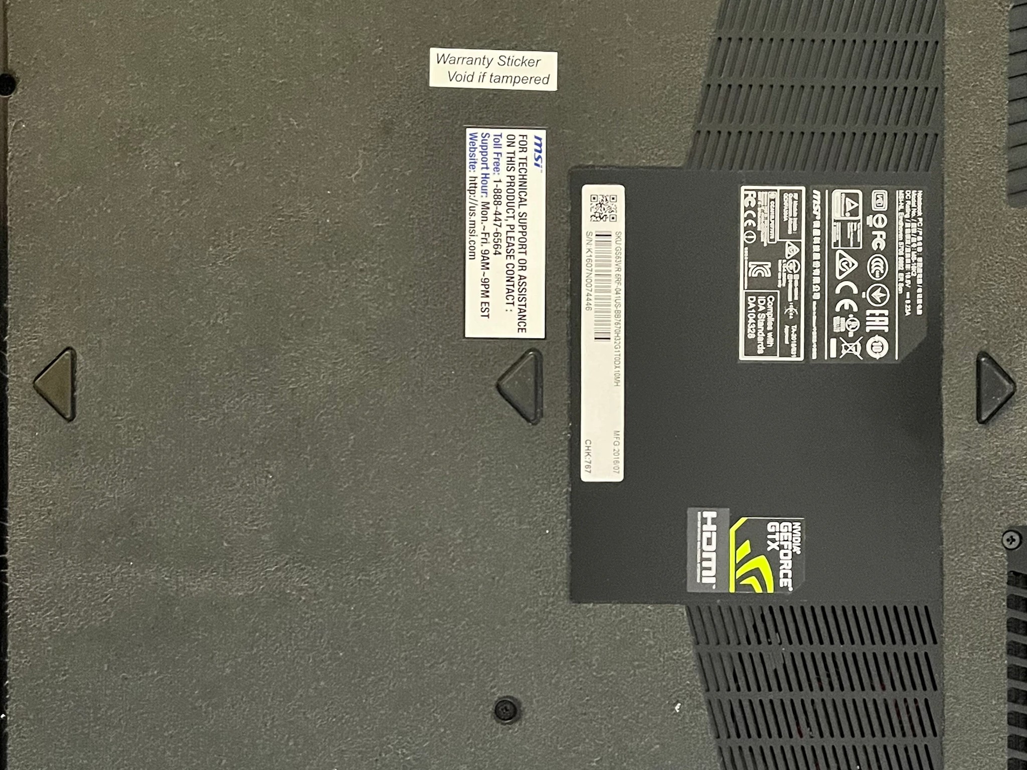 MSI GS63VR 6RF Stealth Laptop