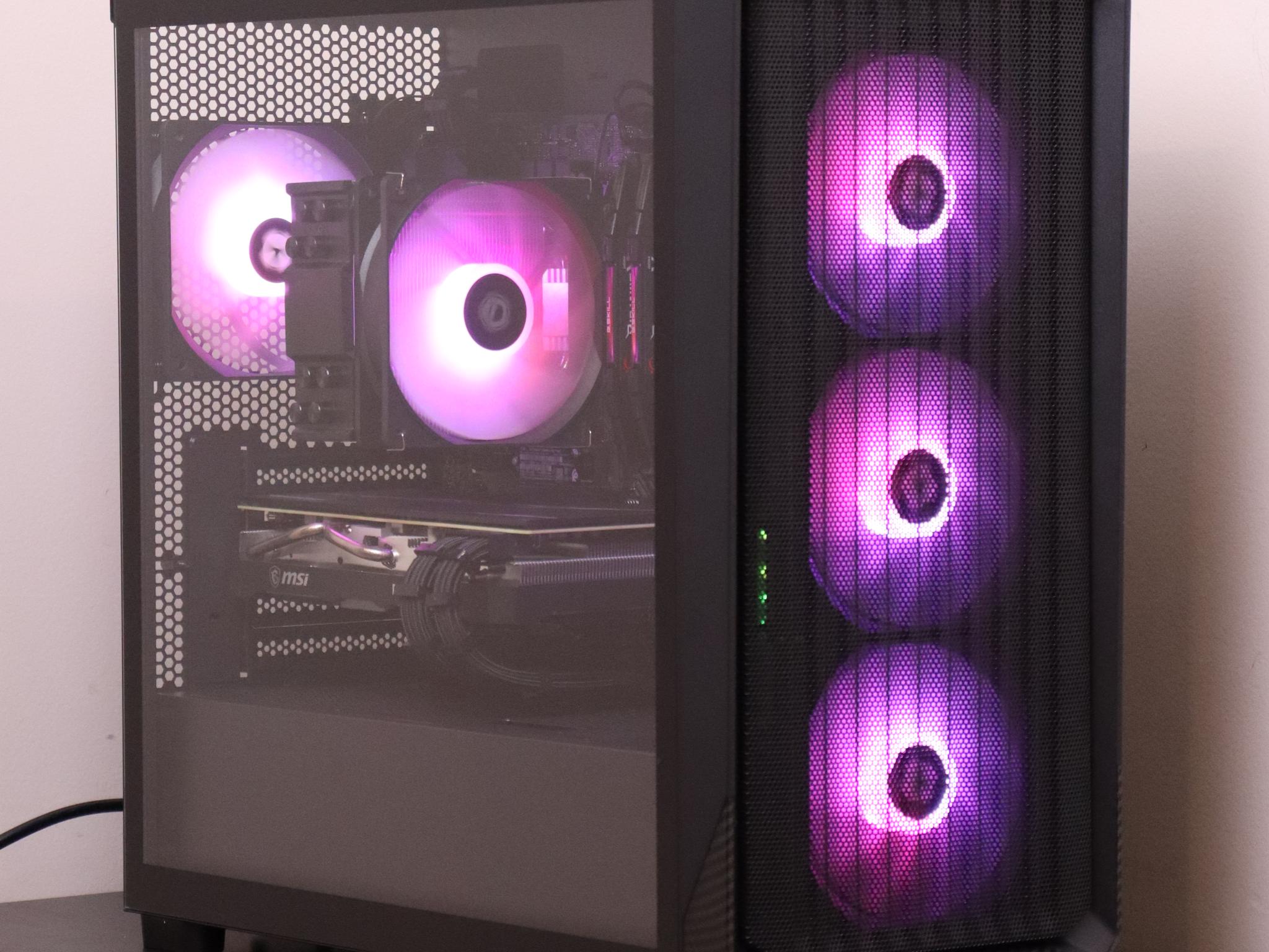 Black RGB 1080p Gaming PC | Ryzen 5 3600 - 5700xt