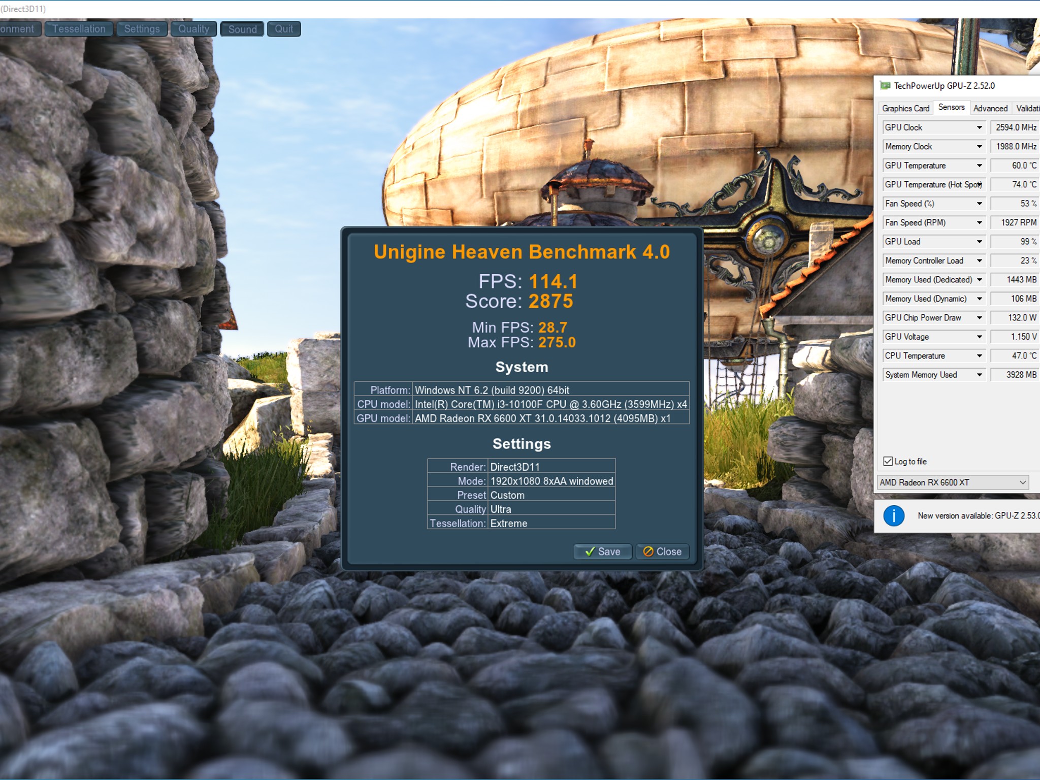 ASUS Dual Radeon RX 6600 XT OC 8GB GDDR6 Graphics Card, Pre-Owned