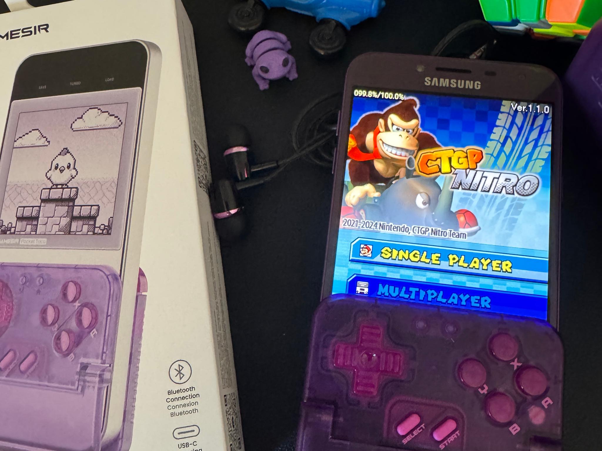 GameSir  Pocket Taco Bluetooth controller purple