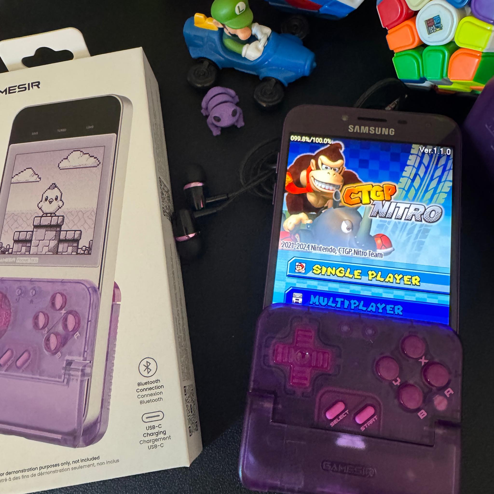 GameSir  Pocket Taco Bluetooth controller purple