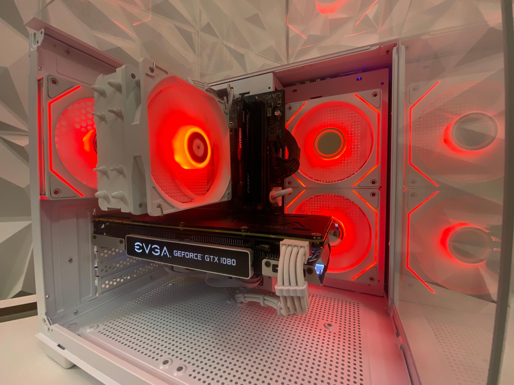 🎅🎅 White Elite Build – intel i5 9500 + GTX 1080 8GB | 1080P/1440P High FPS Ready