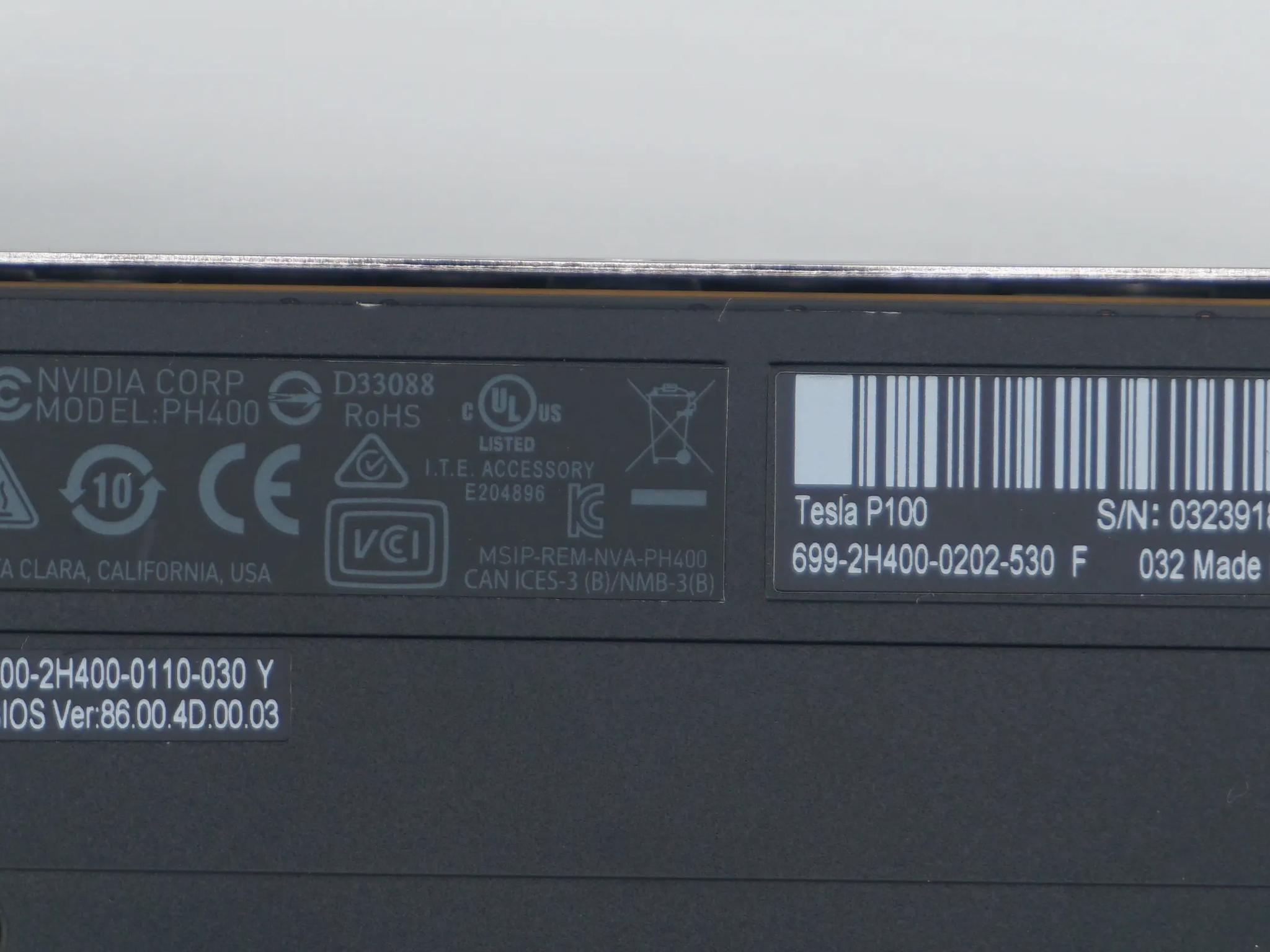 NVIDIA Tesla P100 12GB HBM2