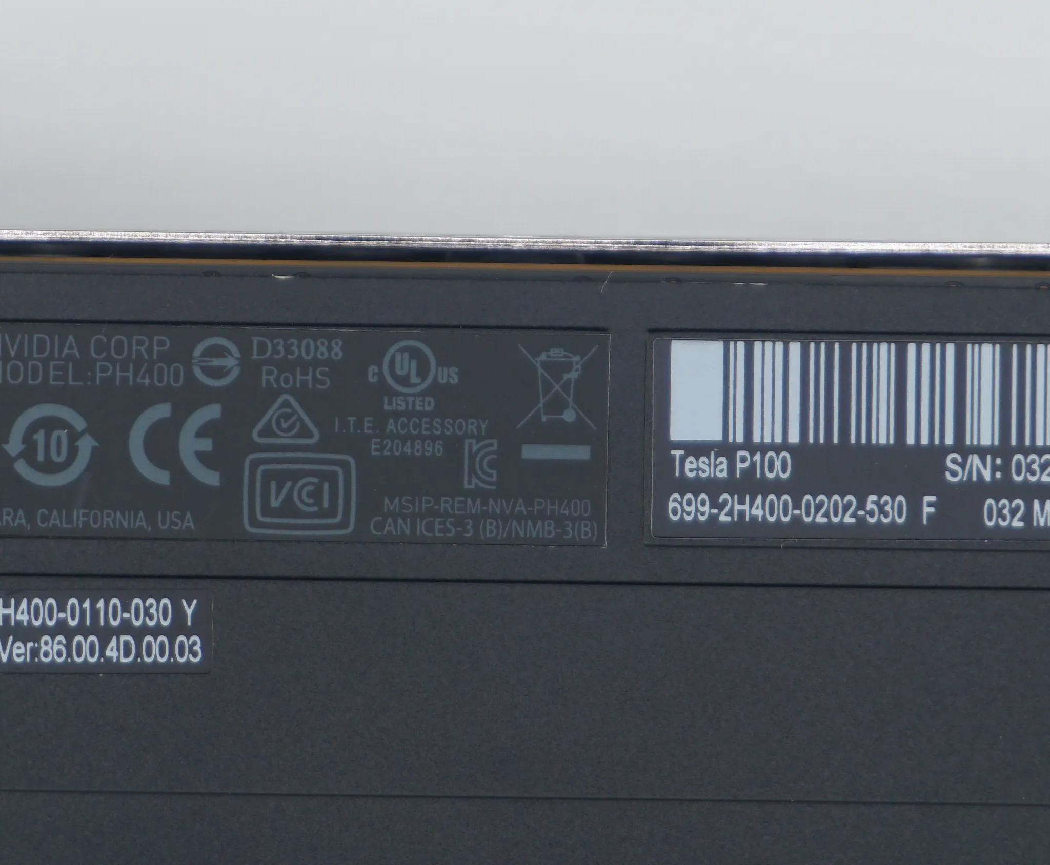 NVIDIA Tesla P100 12GB HBM2