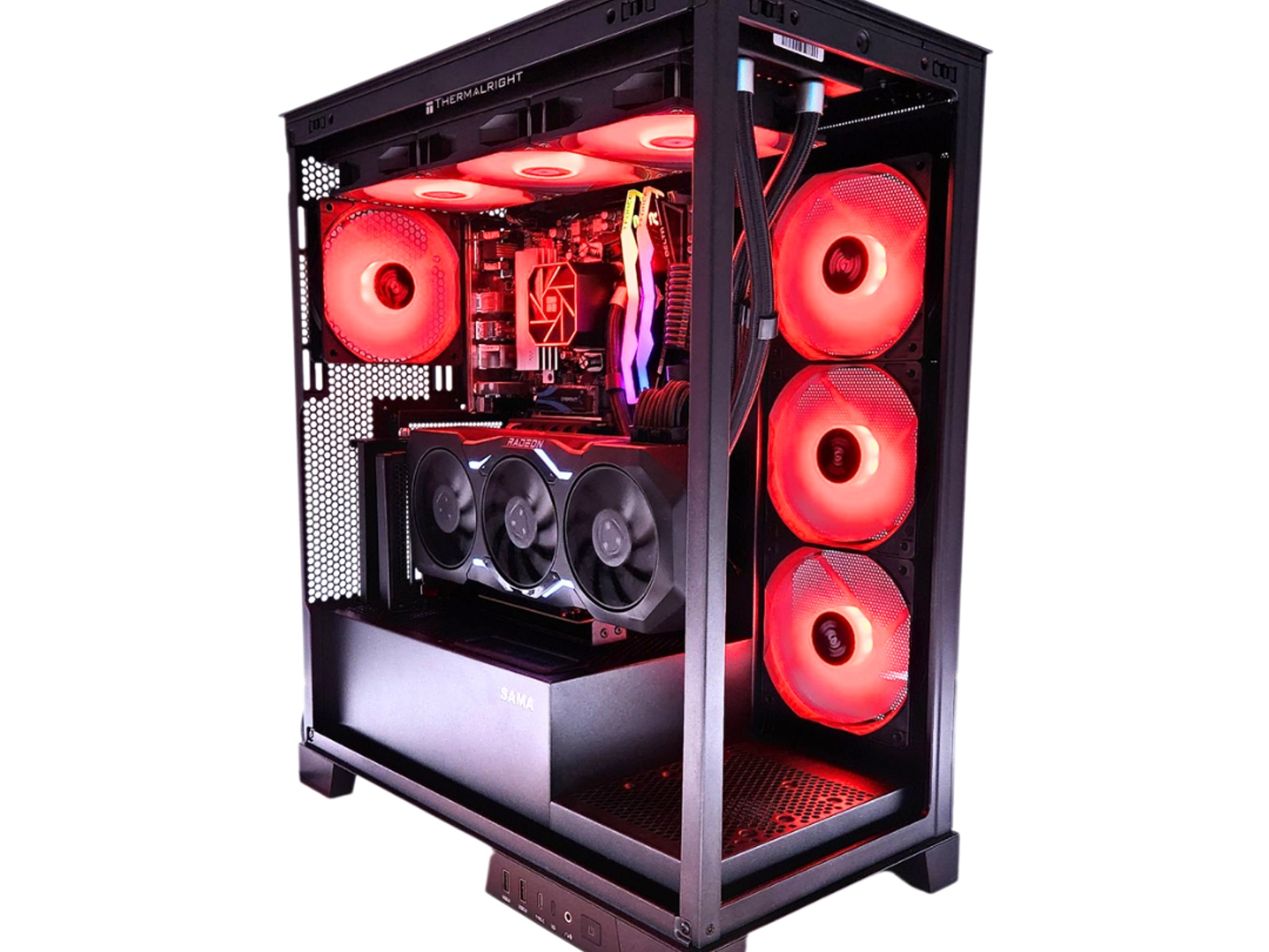 🚨BLACK FRIDAY🚨: RX 7900 XTX | Ryzen 9600X | 32GB DDR5 RAM | 2TB SSD | 7 Fans | Black RGB Gaming PC