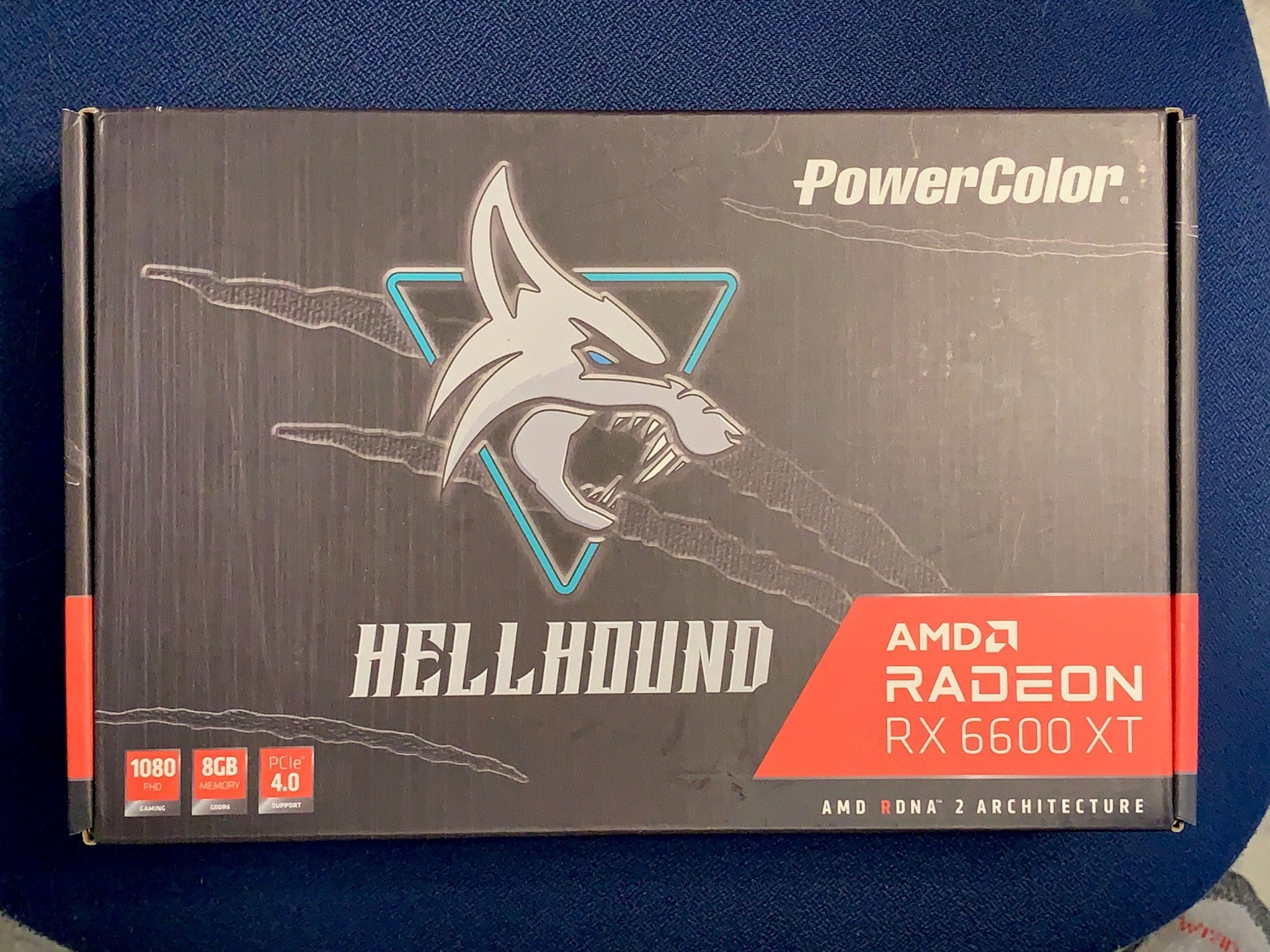 PowerColor RX 6600 XT Hellhound 8GB in good condition, with original box