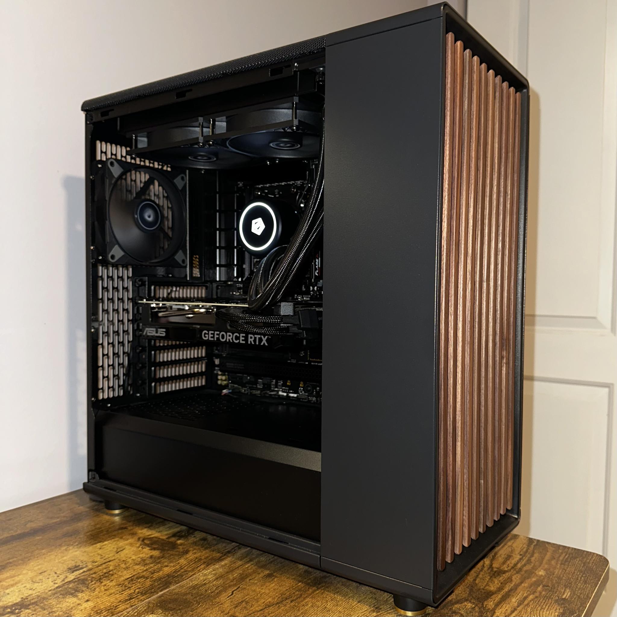 RTX 4070 Super | 7600X3D | 32GB RAM | Wi-Fi | SSD | 1440p Ultra Gaming PC | Fractal North | Wood |