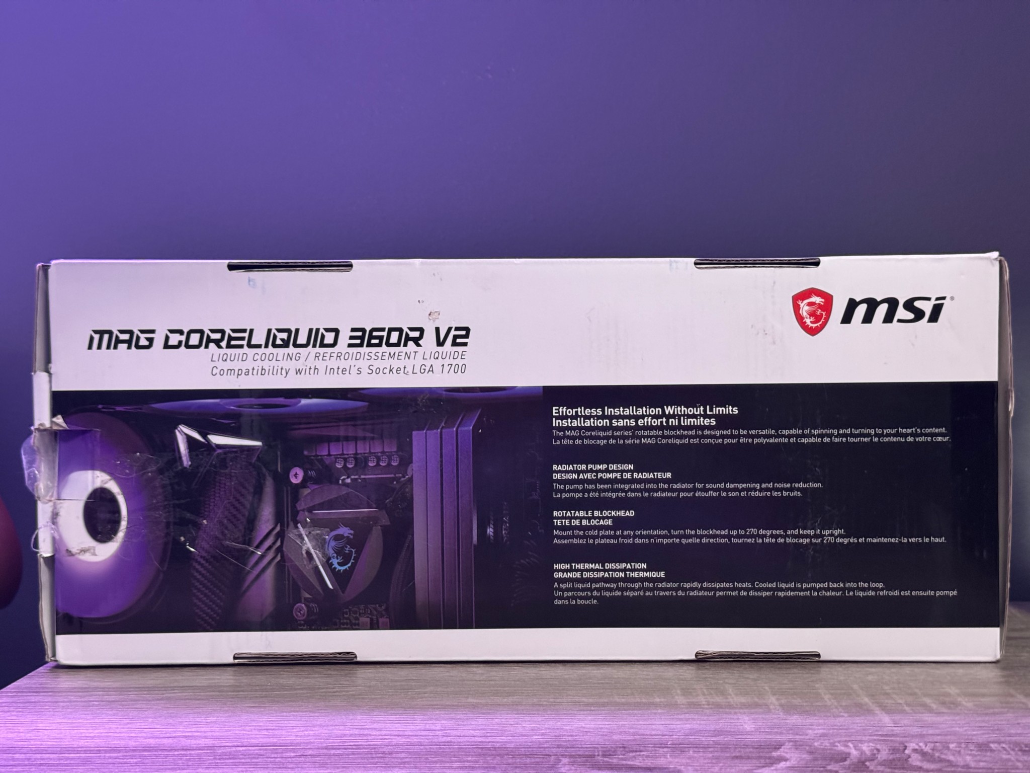 *NEW-OPEN BOX* MSI MAG CORELIQUID 360R AIO ARGB CPU Liquid Cooler LGA 1700 & AM4