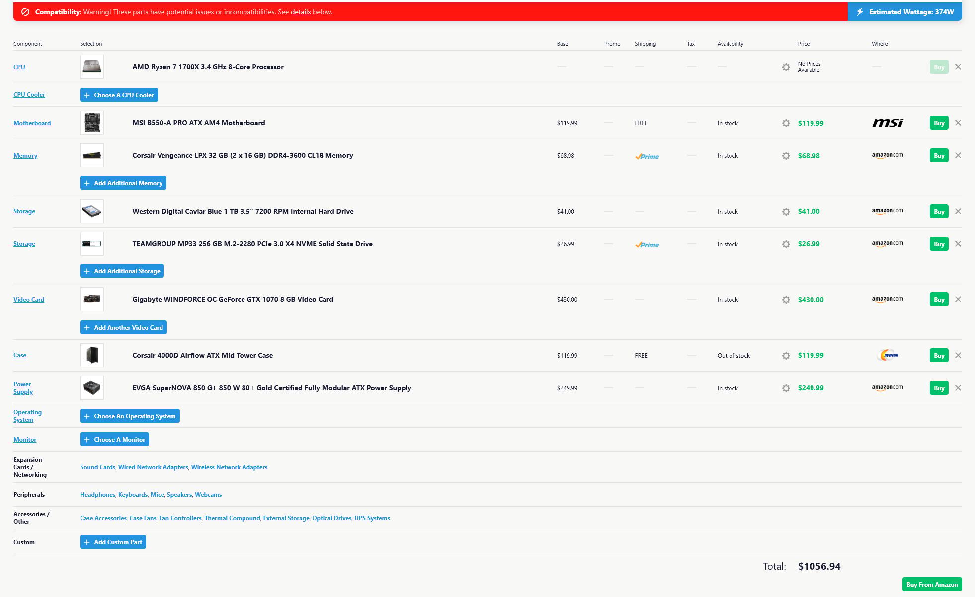 1700x 1070 gaming pc -ready to play & free from bloatware