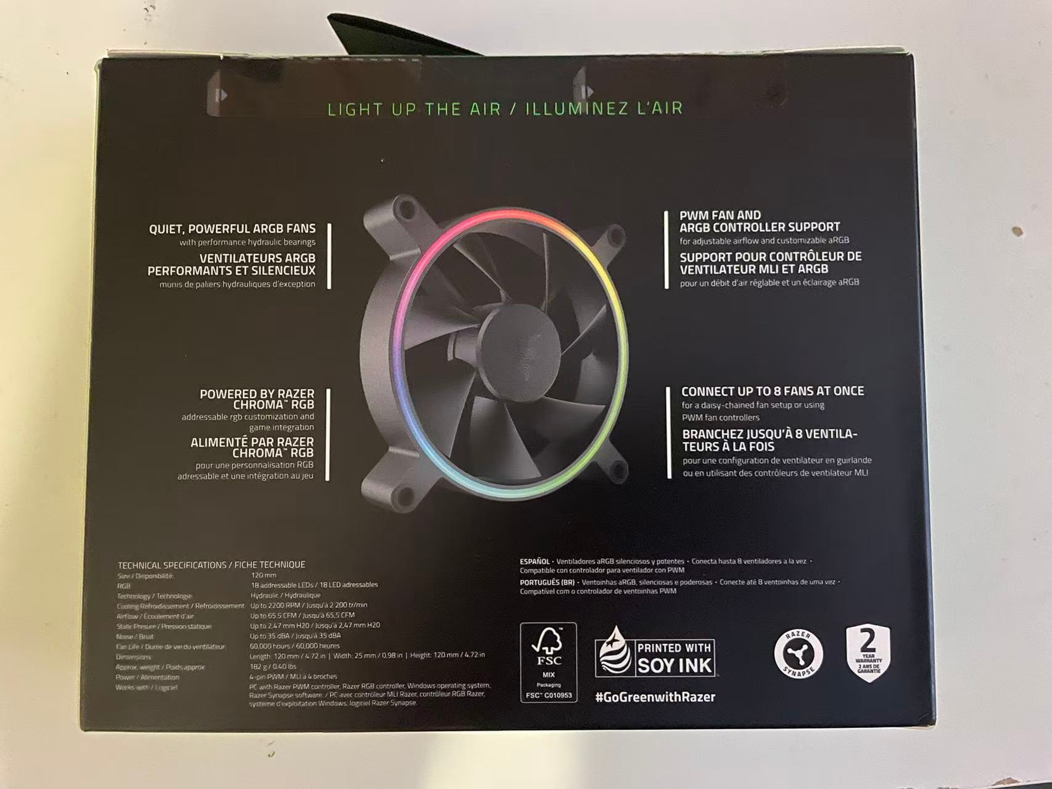 Razer Kunai Chroma 120mmx1 ARGB Case Fan