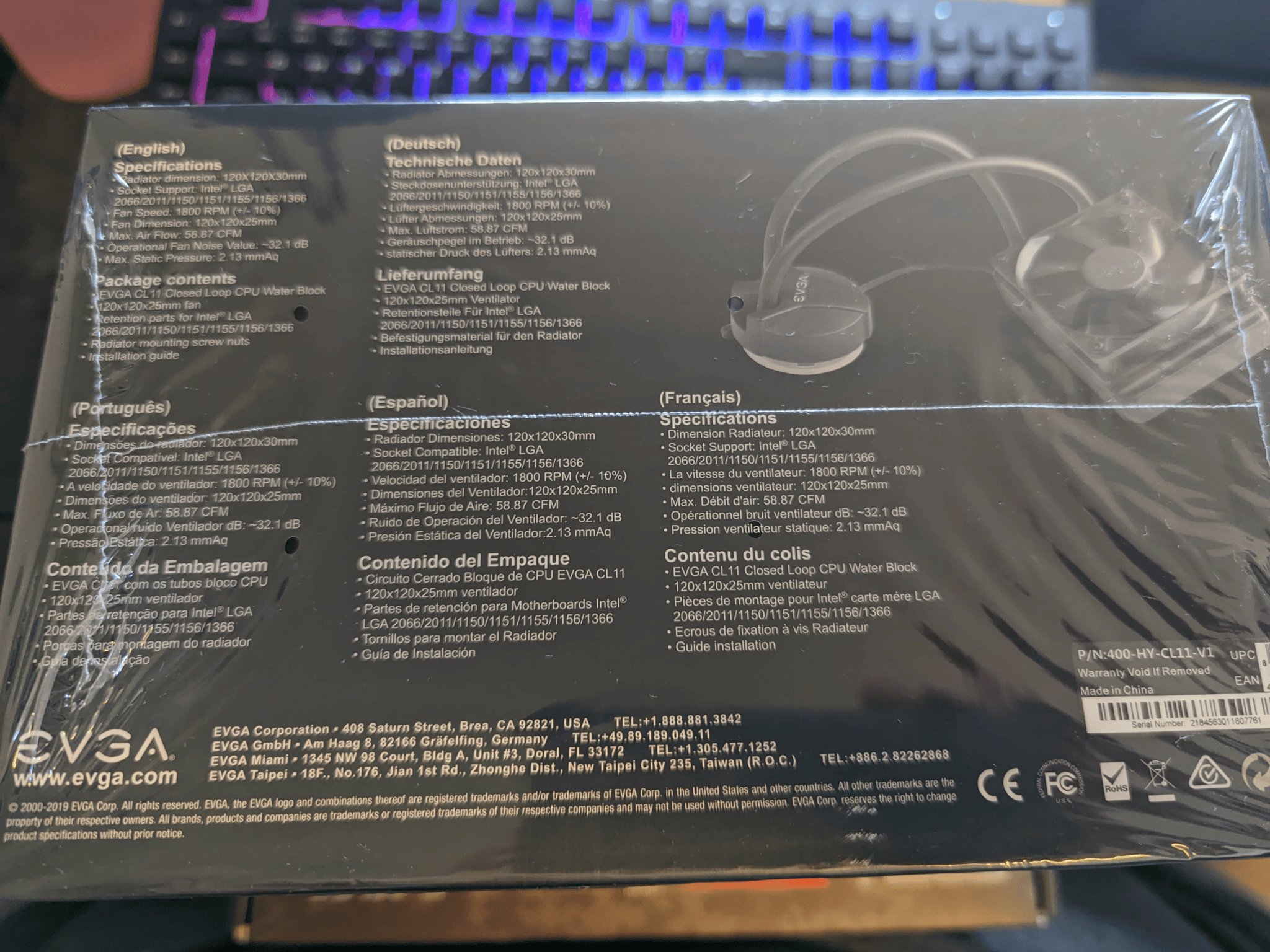 EVGA CPU Cooler 120mm *New*