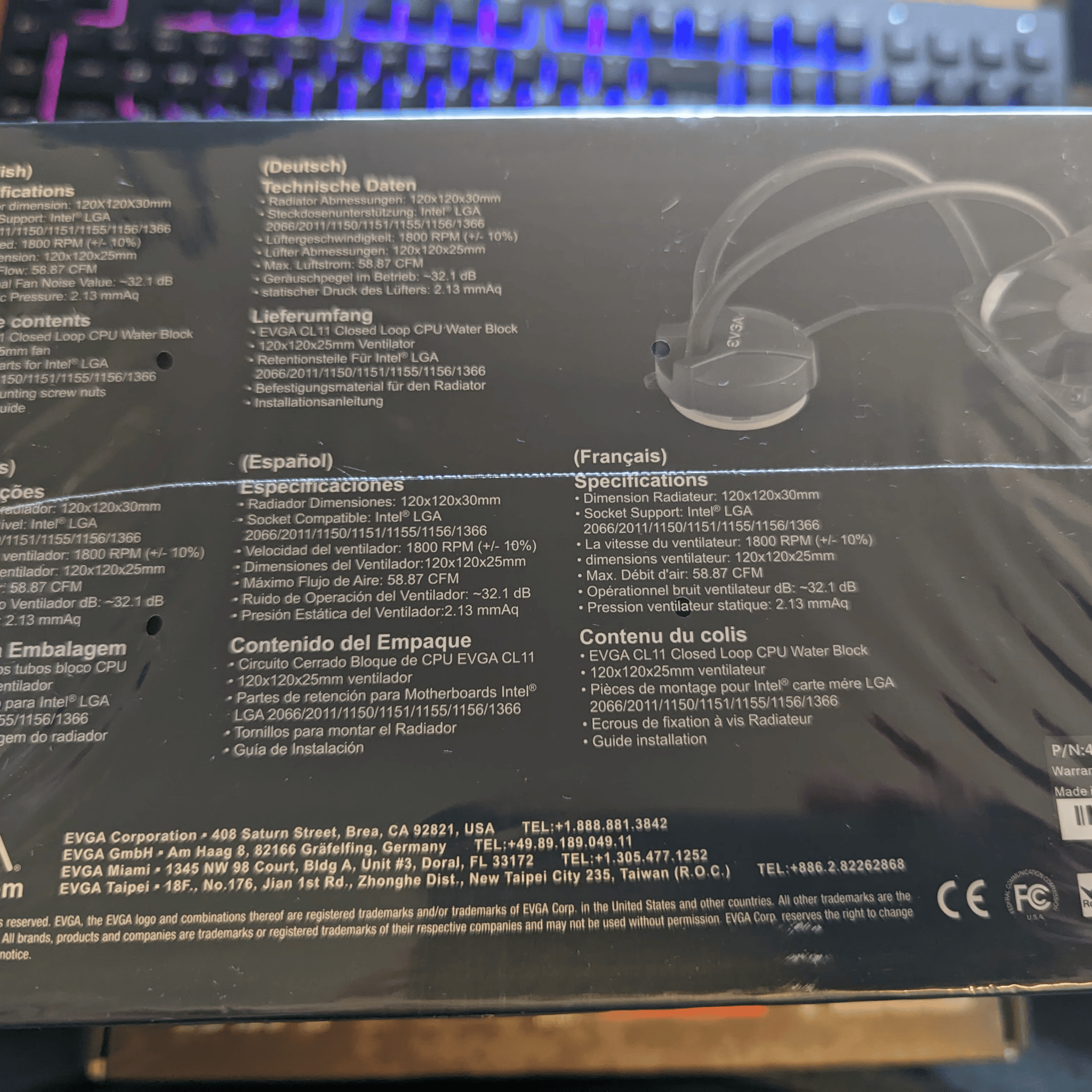 EVGA CPU Cooler 120mm *New*