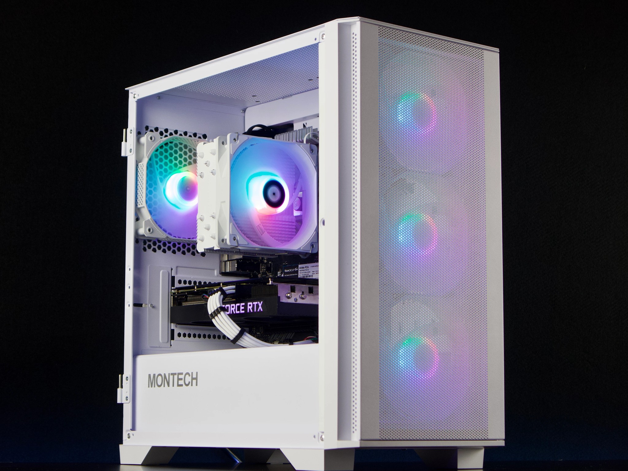 💜🤍💜 RTX 3060 Ti ⚪ Ryzen 5 3600 🟣 16GB RAM ⚪ 1TB NVMe