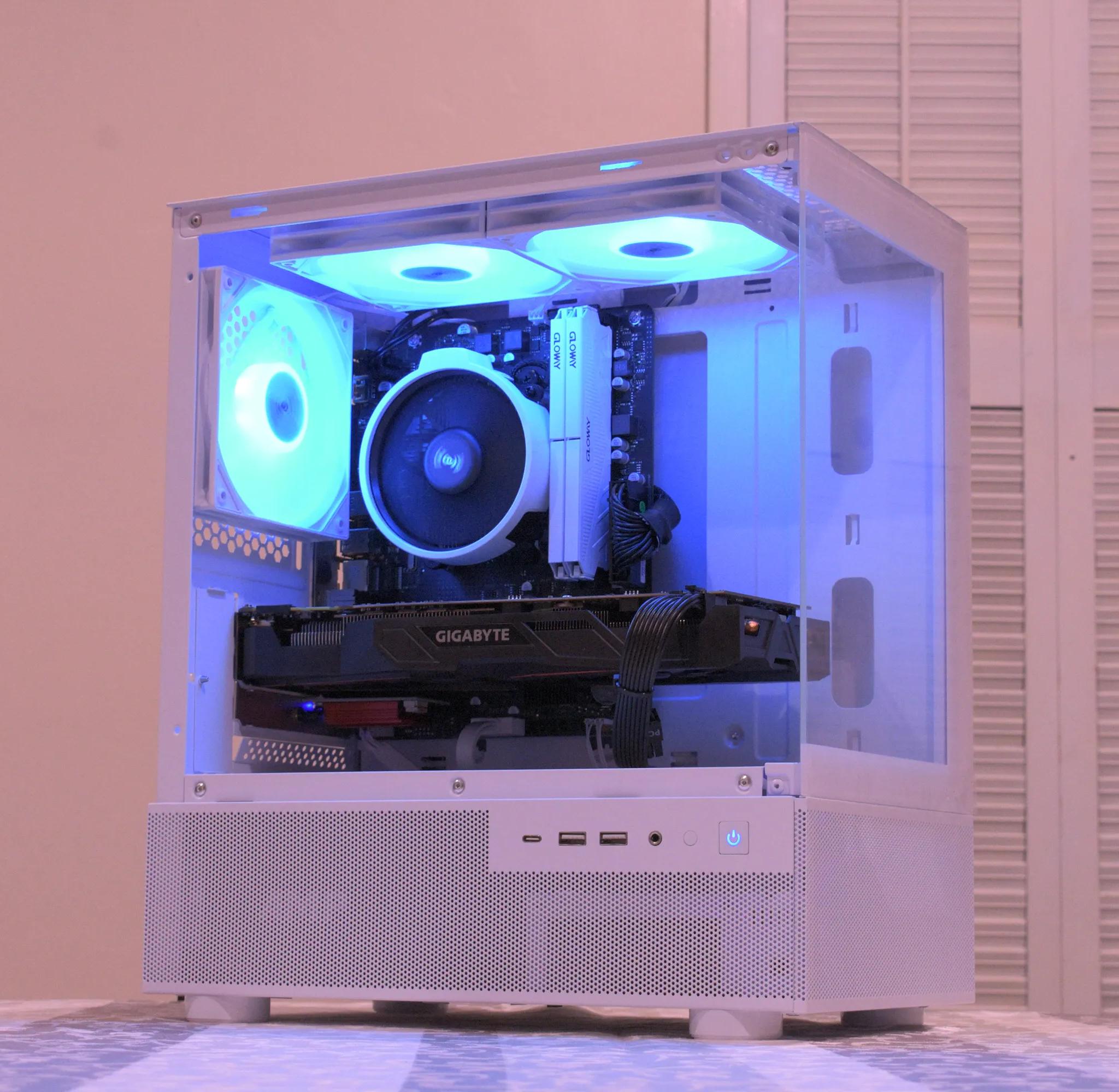 🎮Budget Gamer🎮 Ryzen 5 3600 | GTX 1070 8GB | 16GB DDR4 | 1TB nVME SSD | 1080p White Gaming PC RGB