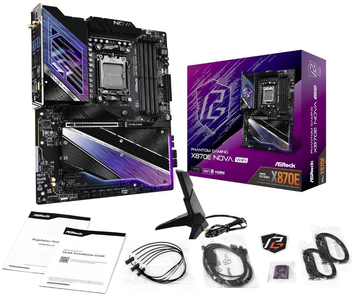 ASRock X870E NOVA WIFI AMD AM5 X870E ATX Motherboard  (NEW & UNUSED!)