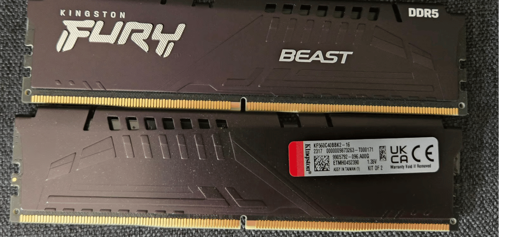 Kingston FURY Beast 16g (2x8gb) DDR5 6000mhz DRAM