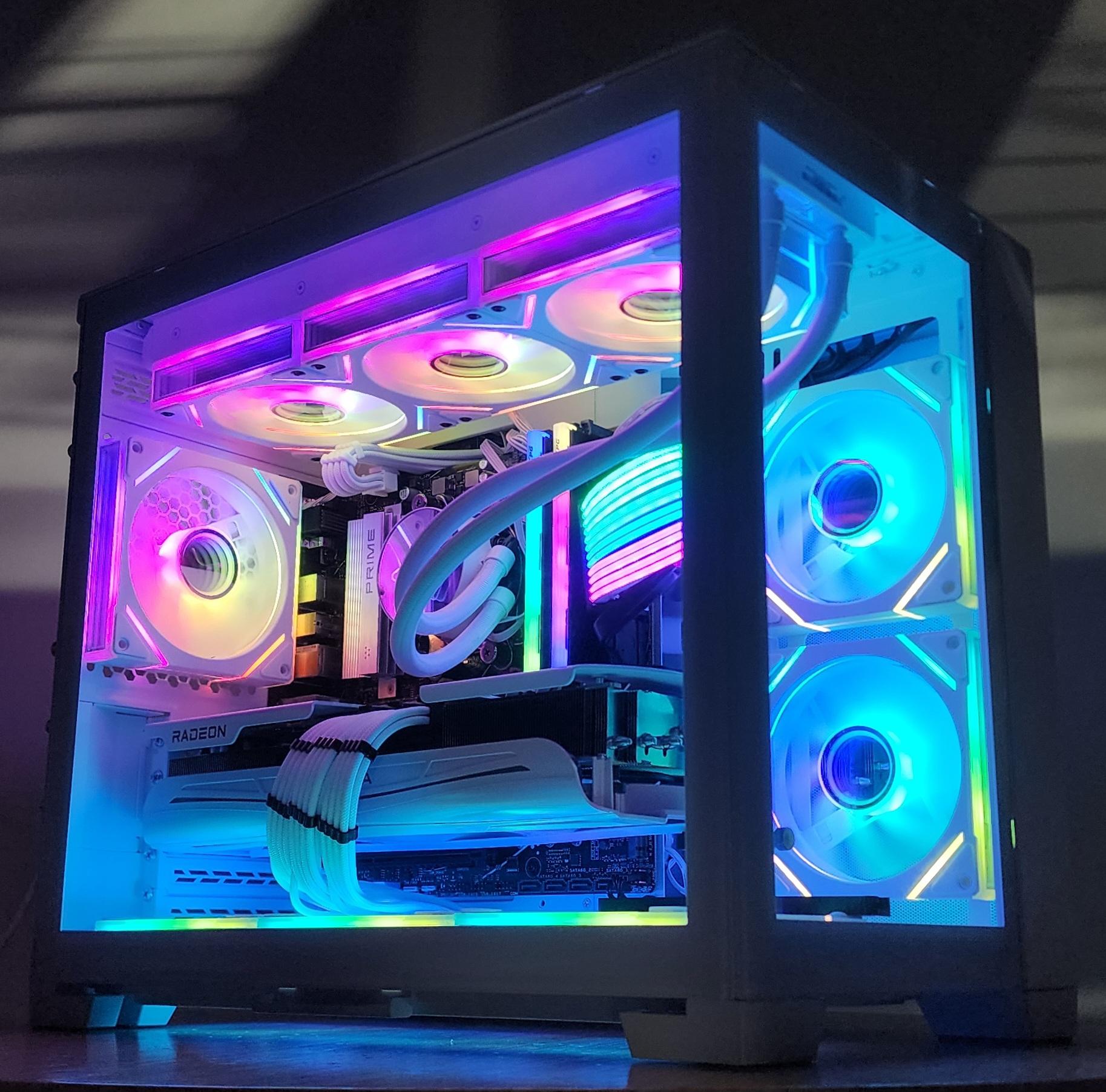 Gaming PC Ryzen 7 7800X3D 32GB RAM 2TB SSD RX 9070 XT 16GB Windows 11 Computer