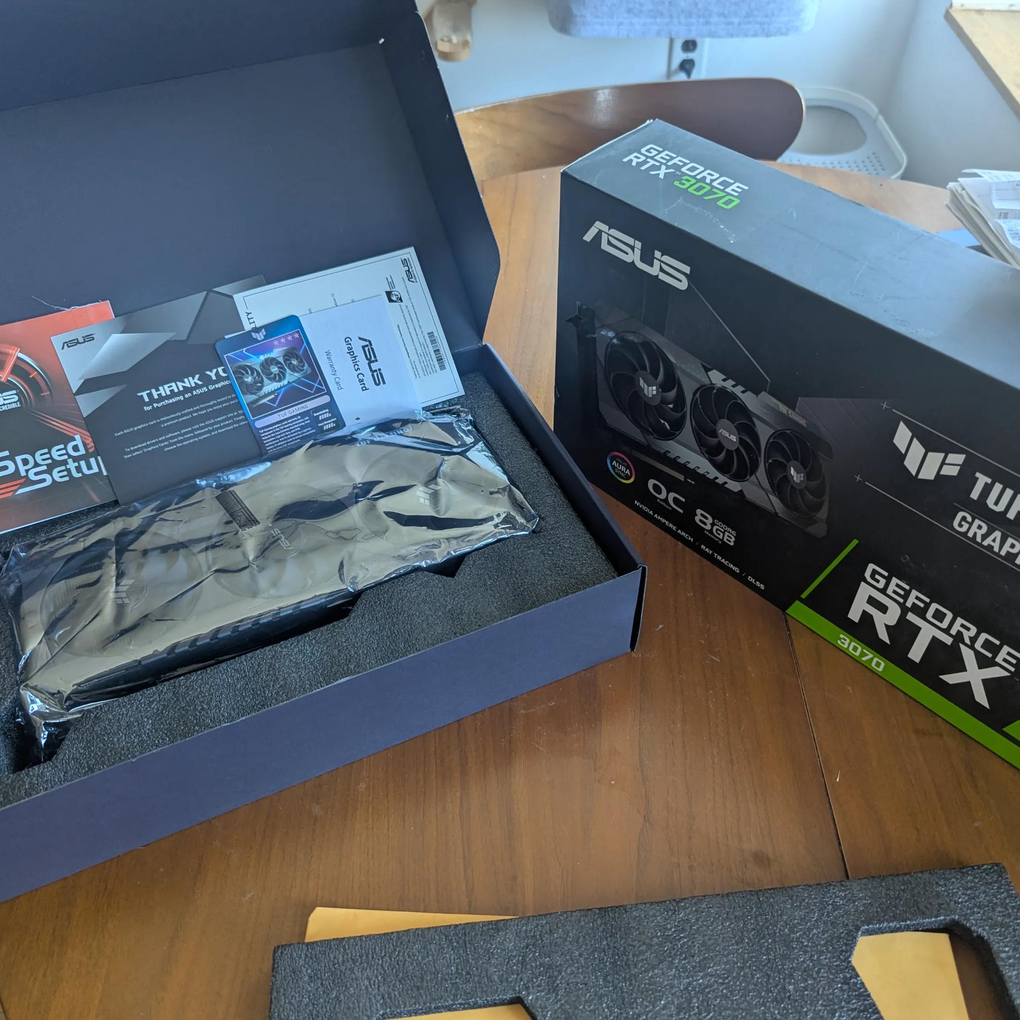 Copy of ASUS NVIDIA GeForce RTX 3070 Ti TUF Gaming Overclocked Triple-Fan 8GB GDDR6X PCIe 4.0 Gra...
