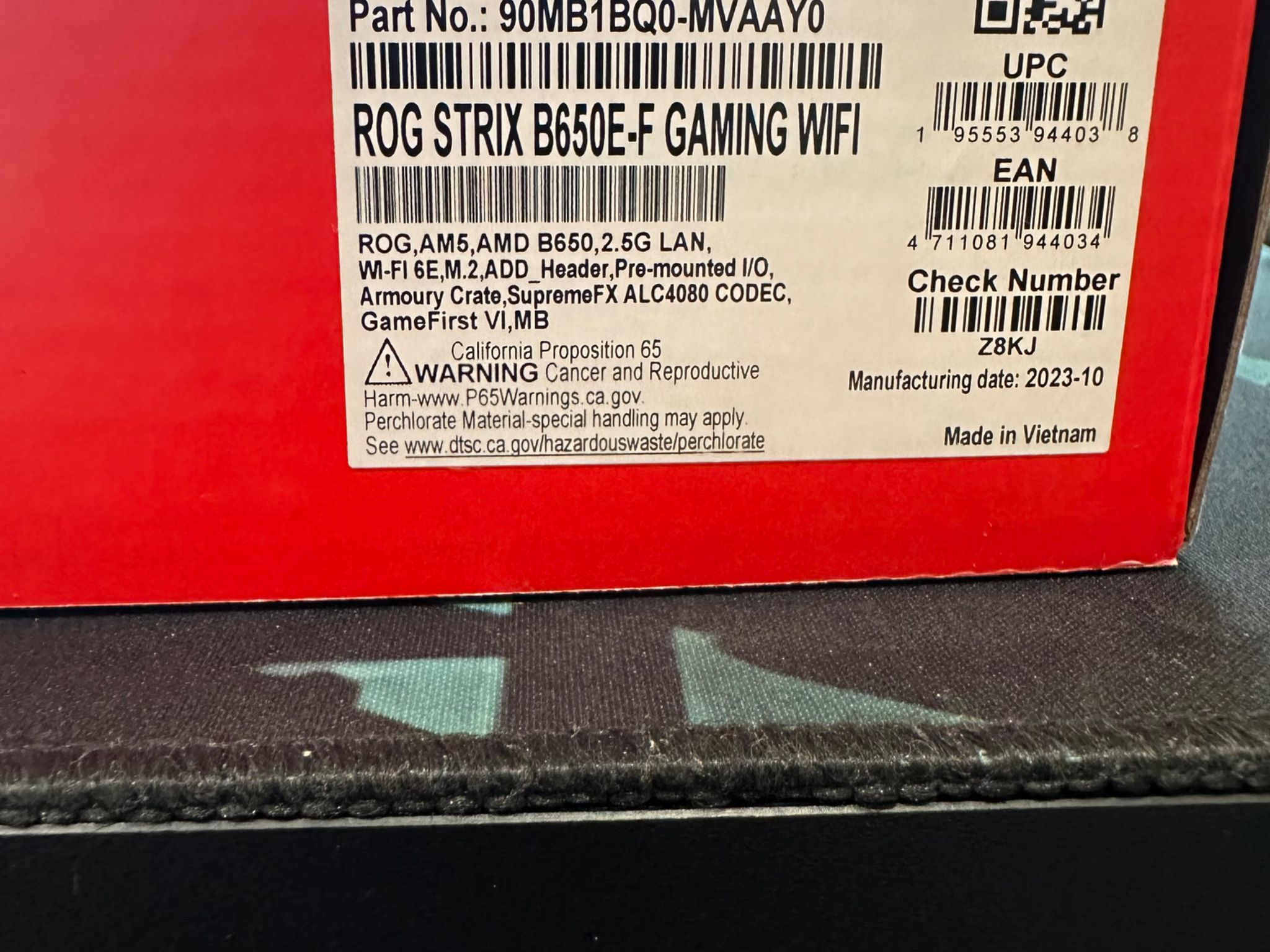 ASUS ROG Strix B650E-F Gaming WiFi