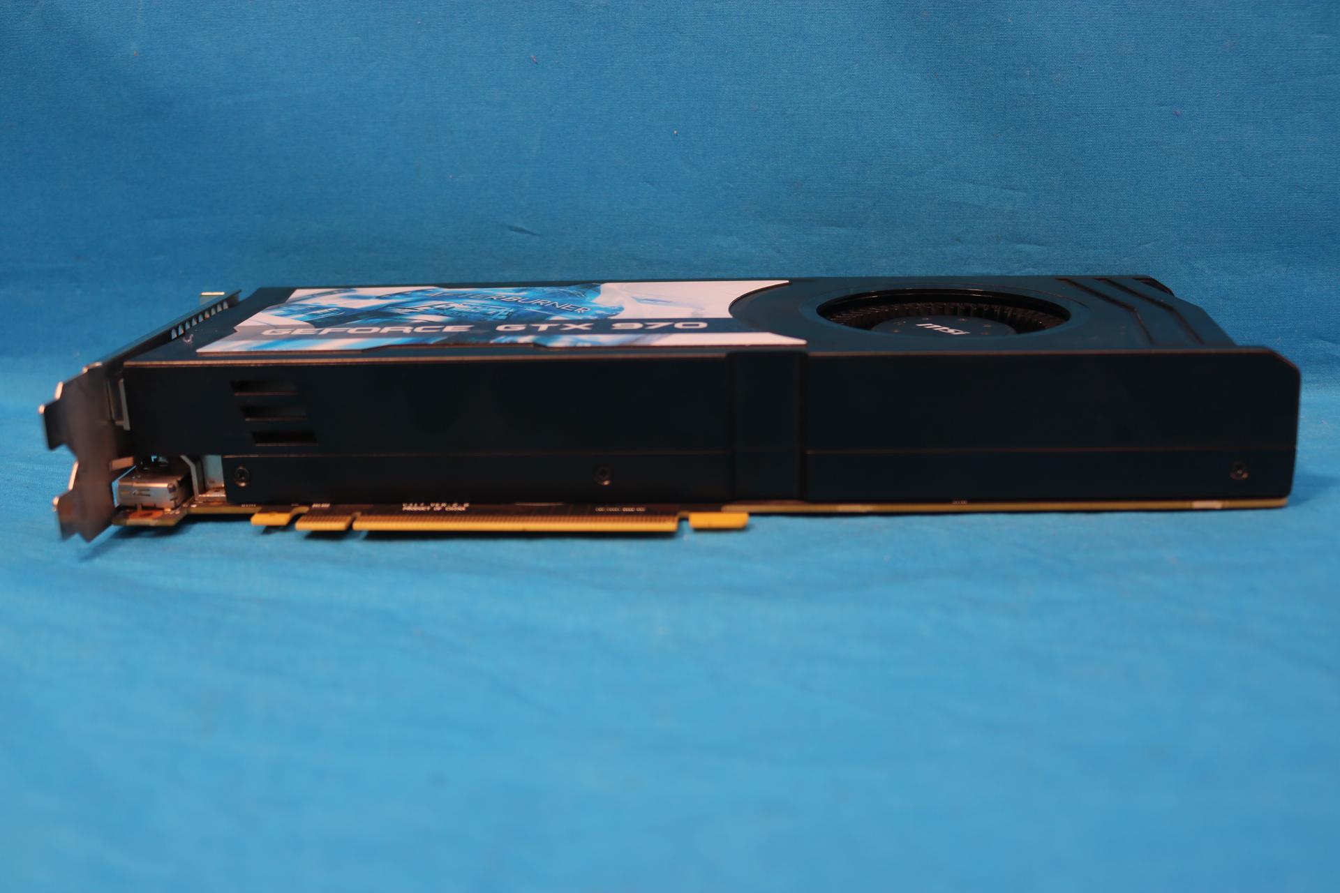 MSI NVIDIA GeForce GTX 970 Afterburner OC 4GB GDDR5 PCIe 3.0 x16 Blower-Style Desktop GPU MS-V317