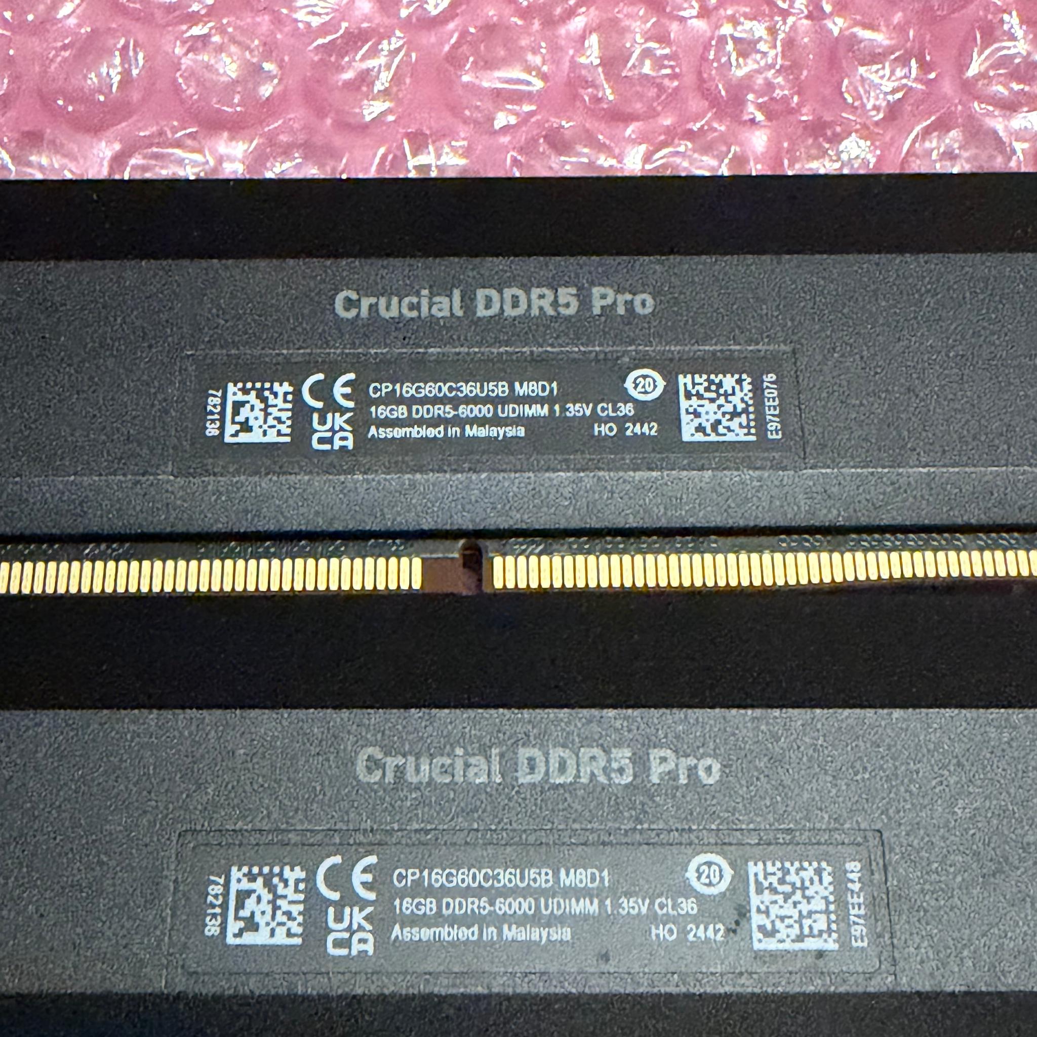 Crucial Pro Overclocking 32GB DDR5-6000 (2x16GB)