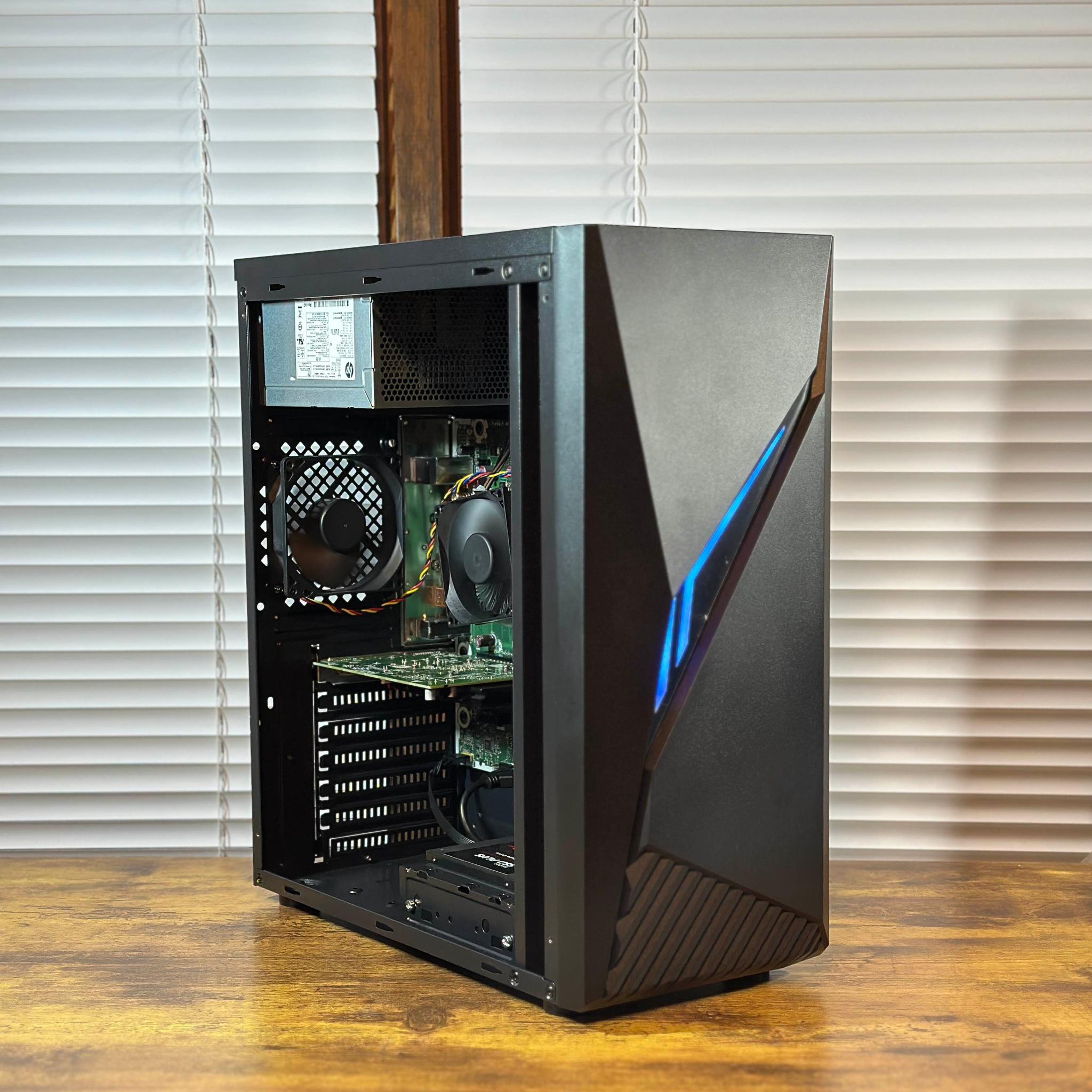 AMD 4GB GPU | Intel i5 6400 | 12GB DDR3 | 1.25TB Storage | Win11 | WIFI | 1080P Budget Gaming PC
