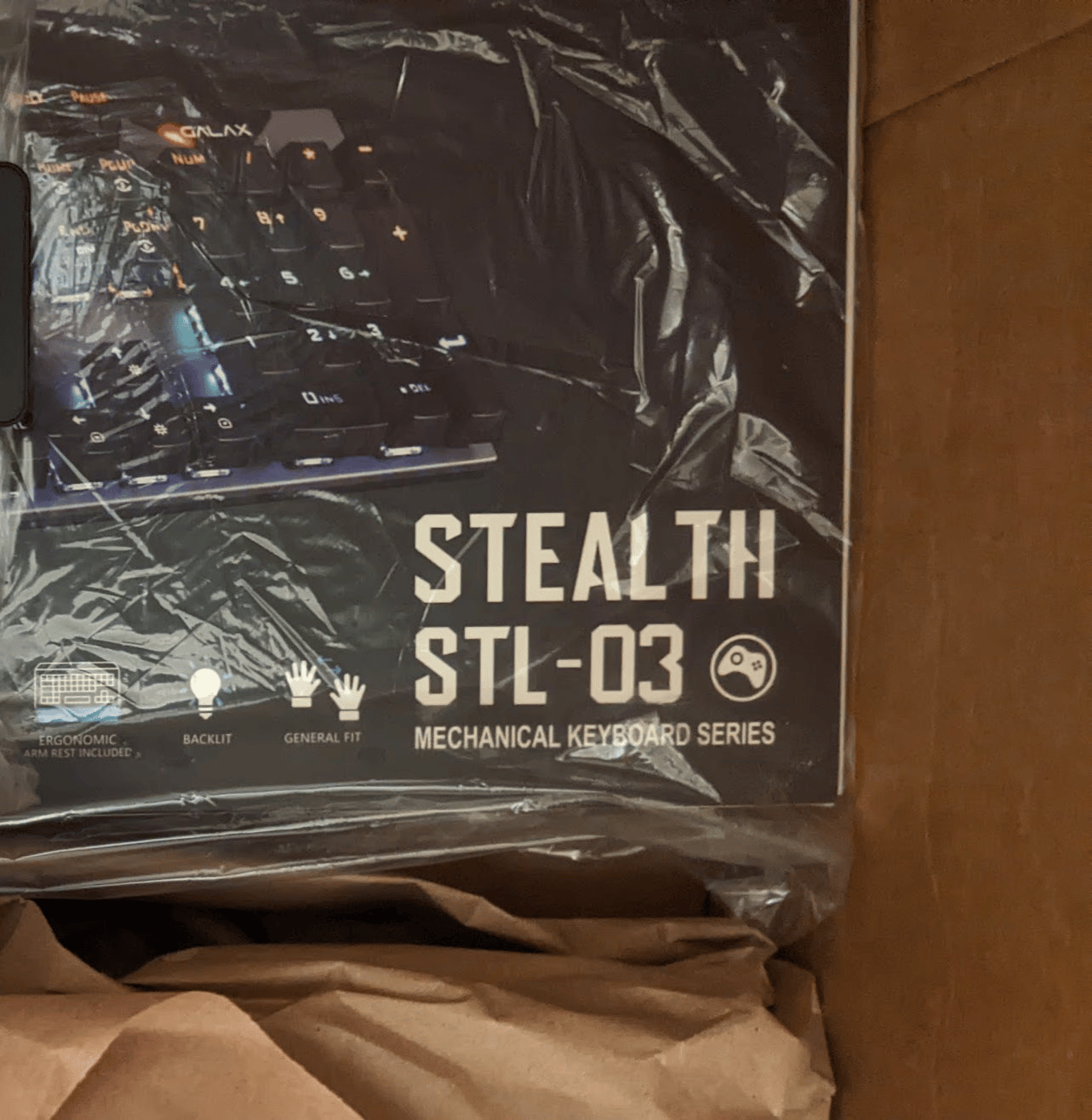 BNIB Galax STL-03 Mechanical RGB Gaming Keyboard, Blue Switches, Black