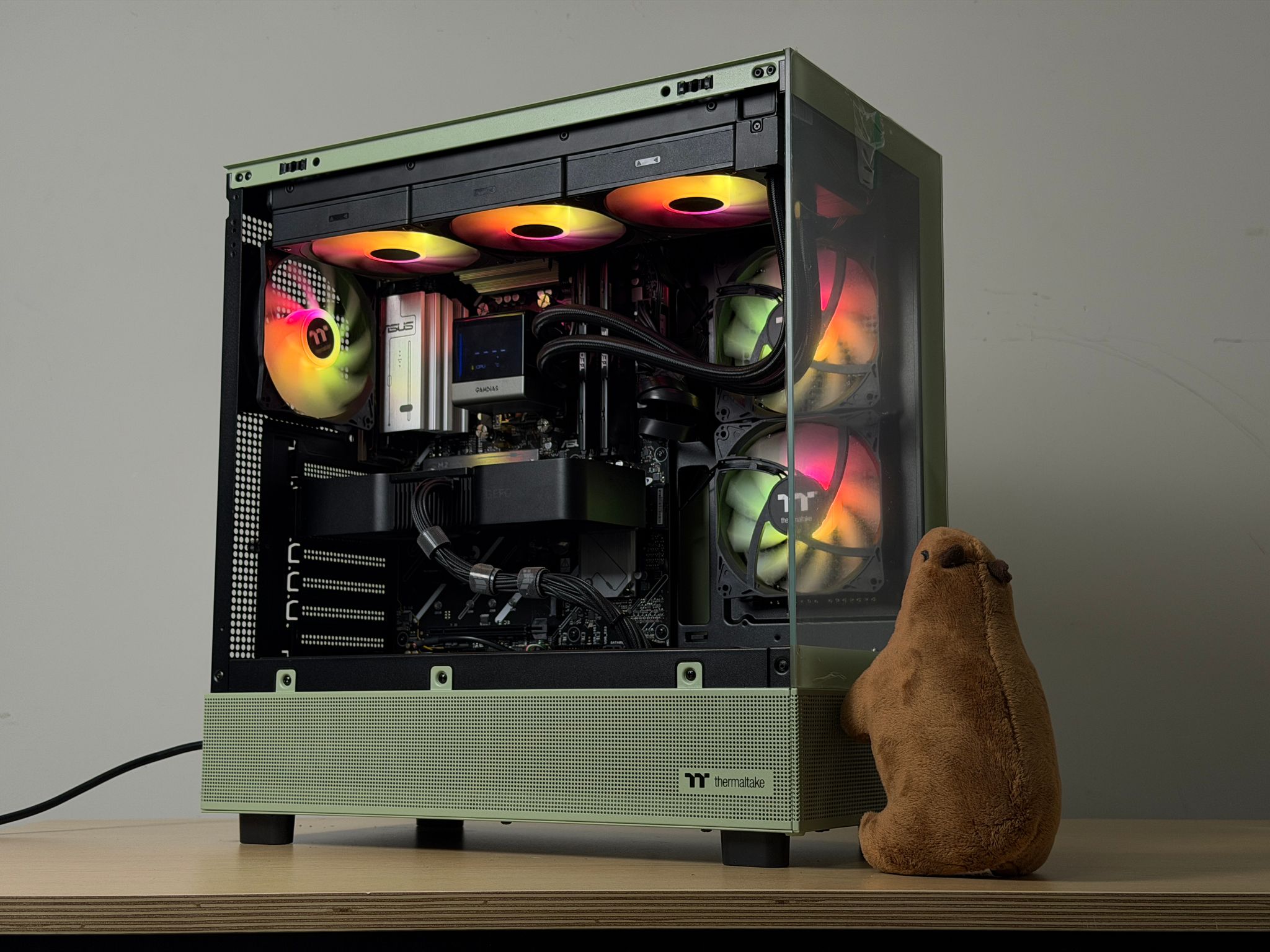 🍵💚 1440P MATCHA GAMING PC 💚🍵 | Ryzen 7 7700x | RTX 4070 Super | 32gb DDR5 | 1TB SSD -...