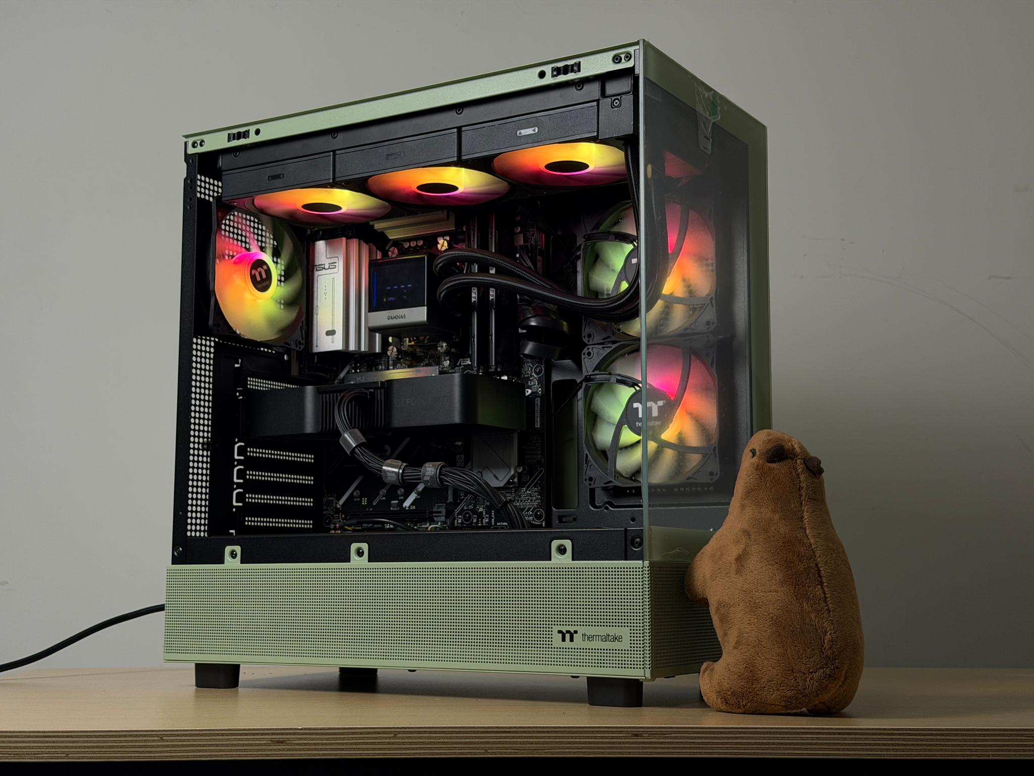 🍵💚 1440P MATCHA GAMING PC 💚🍵 | Ryzen 7 7700x | RTX 4070 Super | 32gb DDR5 | 1TB SSD - WIFI & BT