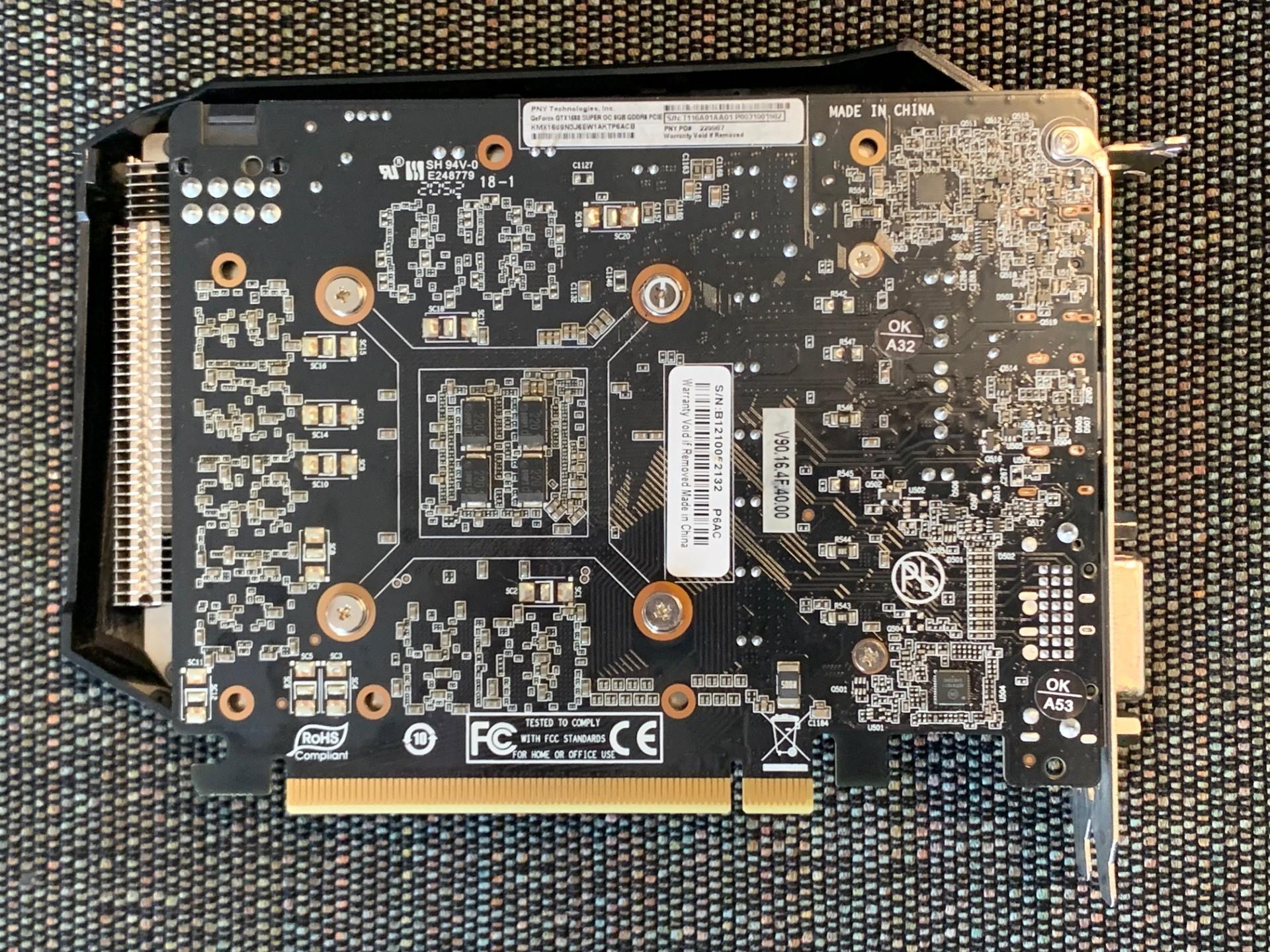 PNY GeForce GTX 1660 Super 6GB XLR8 Gaming. used