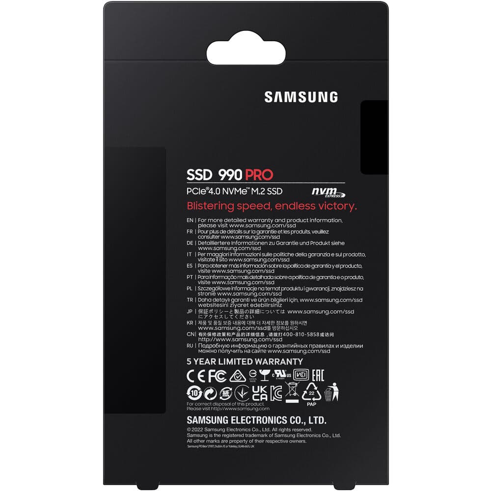 Samsung 2TB 990 PRO PCIe 4.0 x4 M.2 Internal SSD