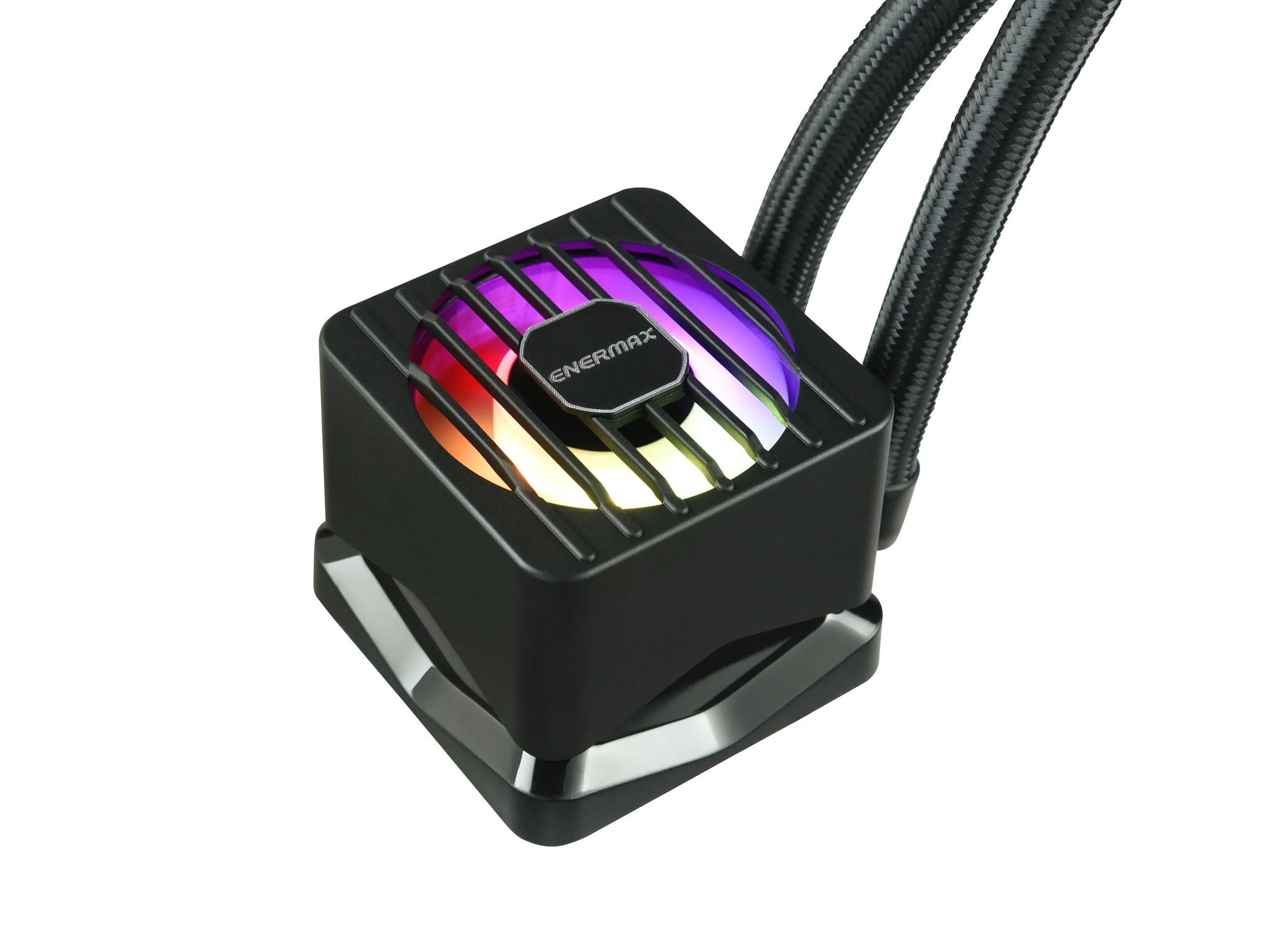 ENERMAX LIQMAXFLO SR 120 ARGB AIO CPU Liquid Cooler - 60mm VRM Fan up to 3000 RPM - 300W TDP