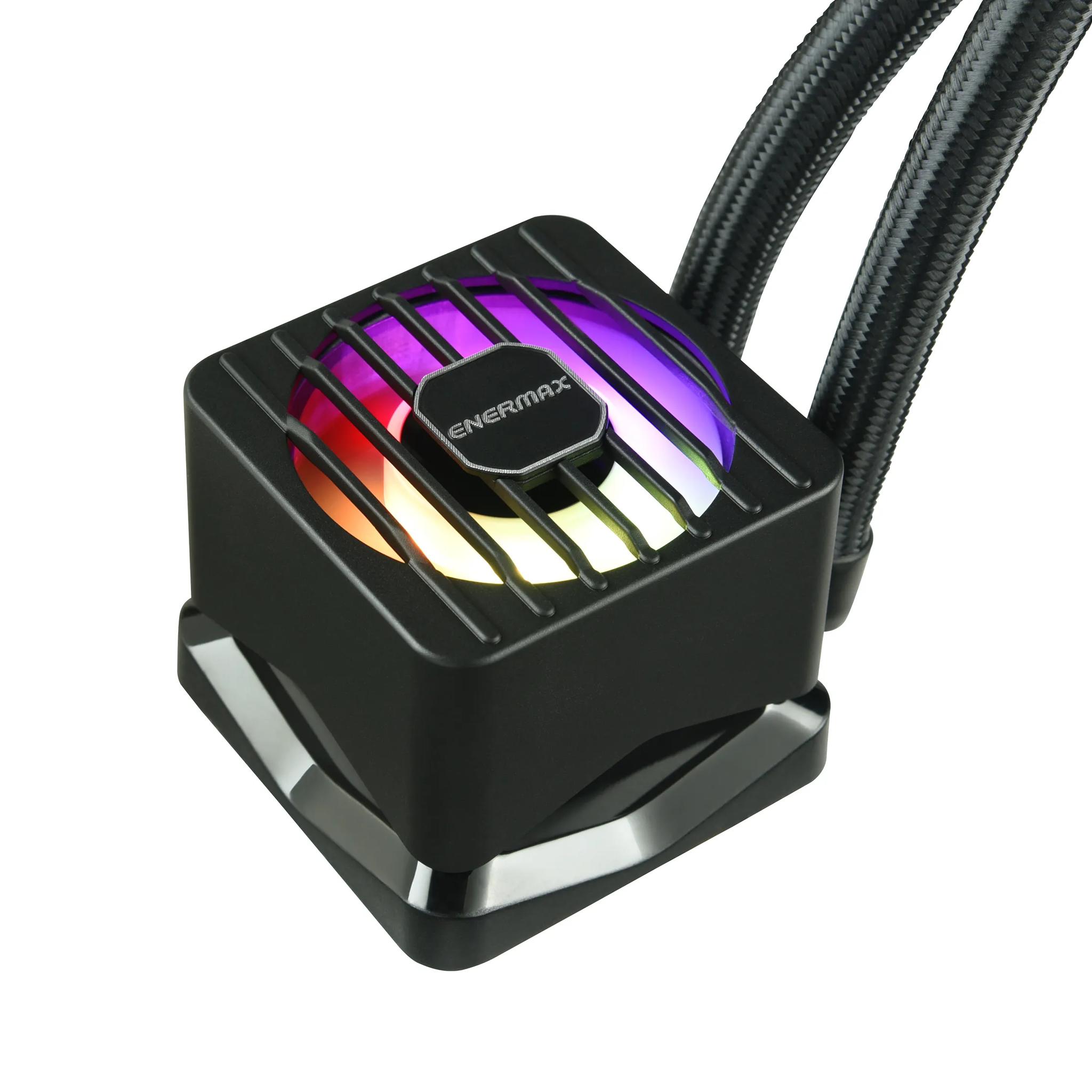 ENERMAX LIQMAXFLO SR 120 ARGB AIO CPU Liquid Cooler - 60mm VRM Fan up to 3000 RPM - 300W TDP