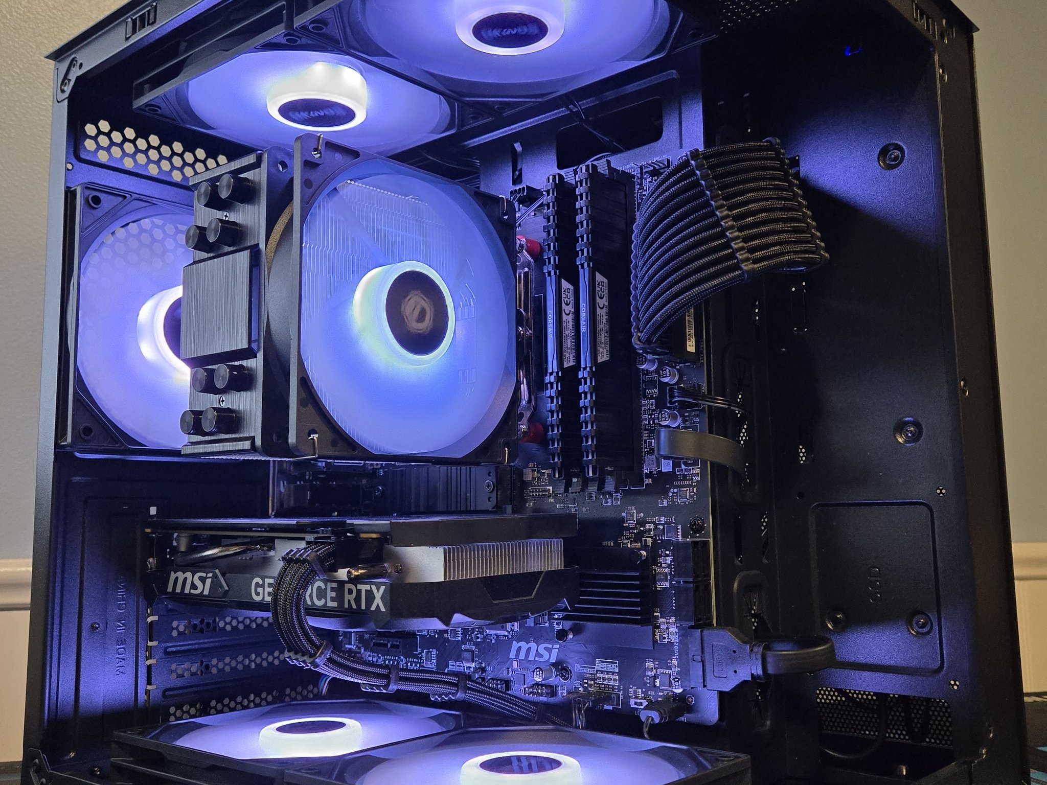 🖥️1080 Gaming PC🖥️ |Ryzen 5 5500|RTX 4060 8GB|32GB DDR4|1TB SSD| Wifi/BT|Win 11 Pro